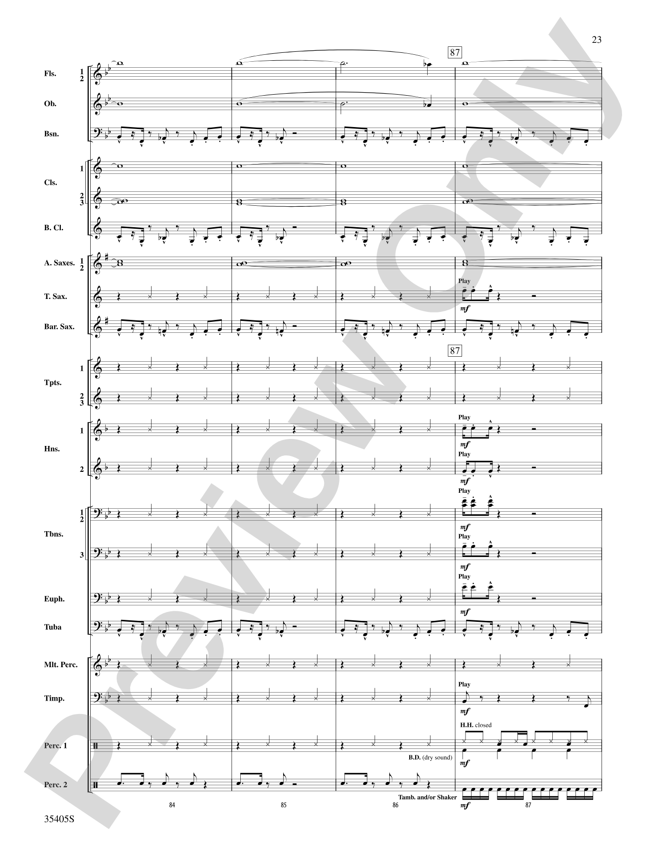 Prime Time Tuesday: Concert Band Conductor Score & Parts