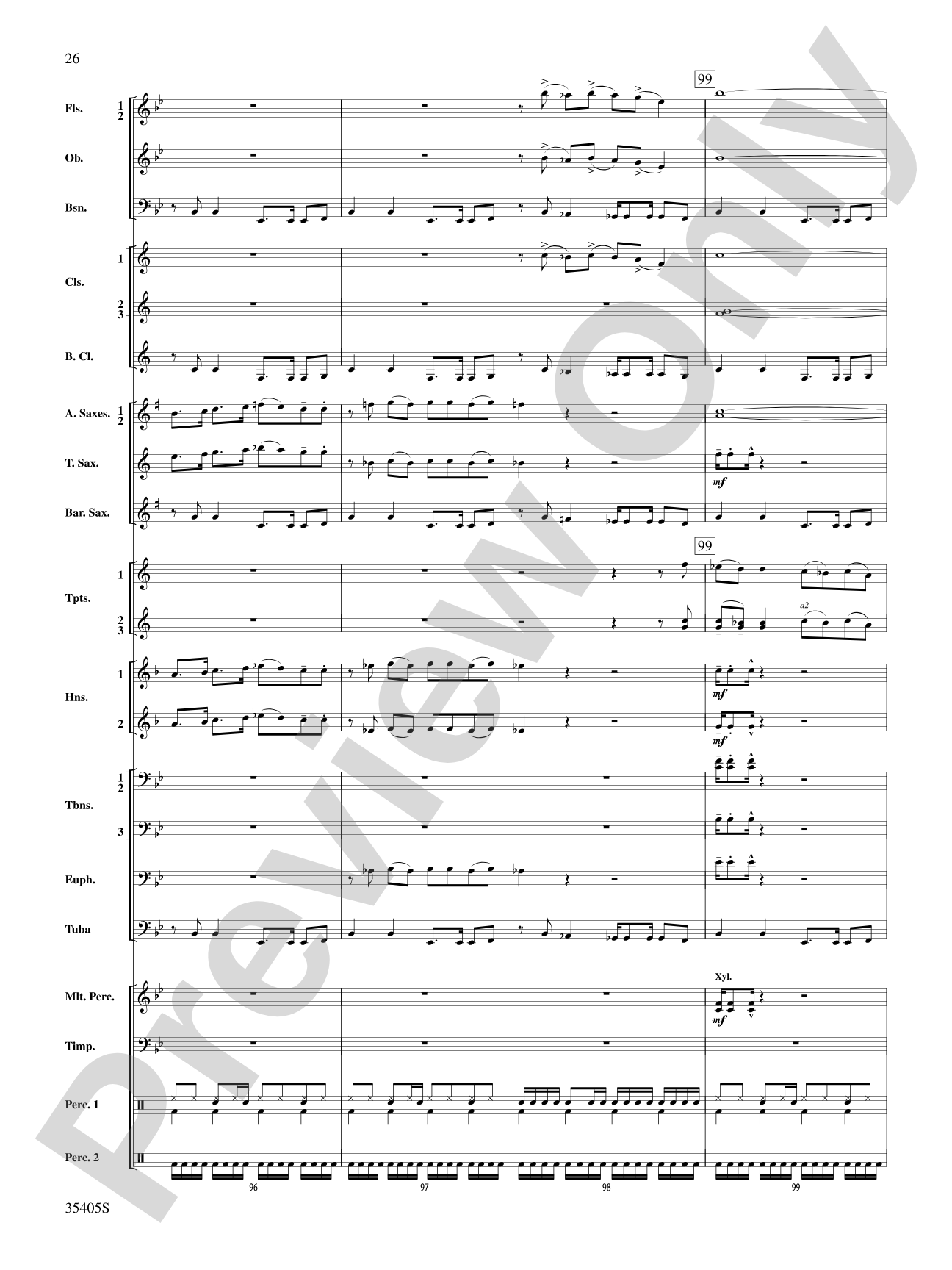 Prime Time Tuesday: Concert Band Conductor Score & Parts