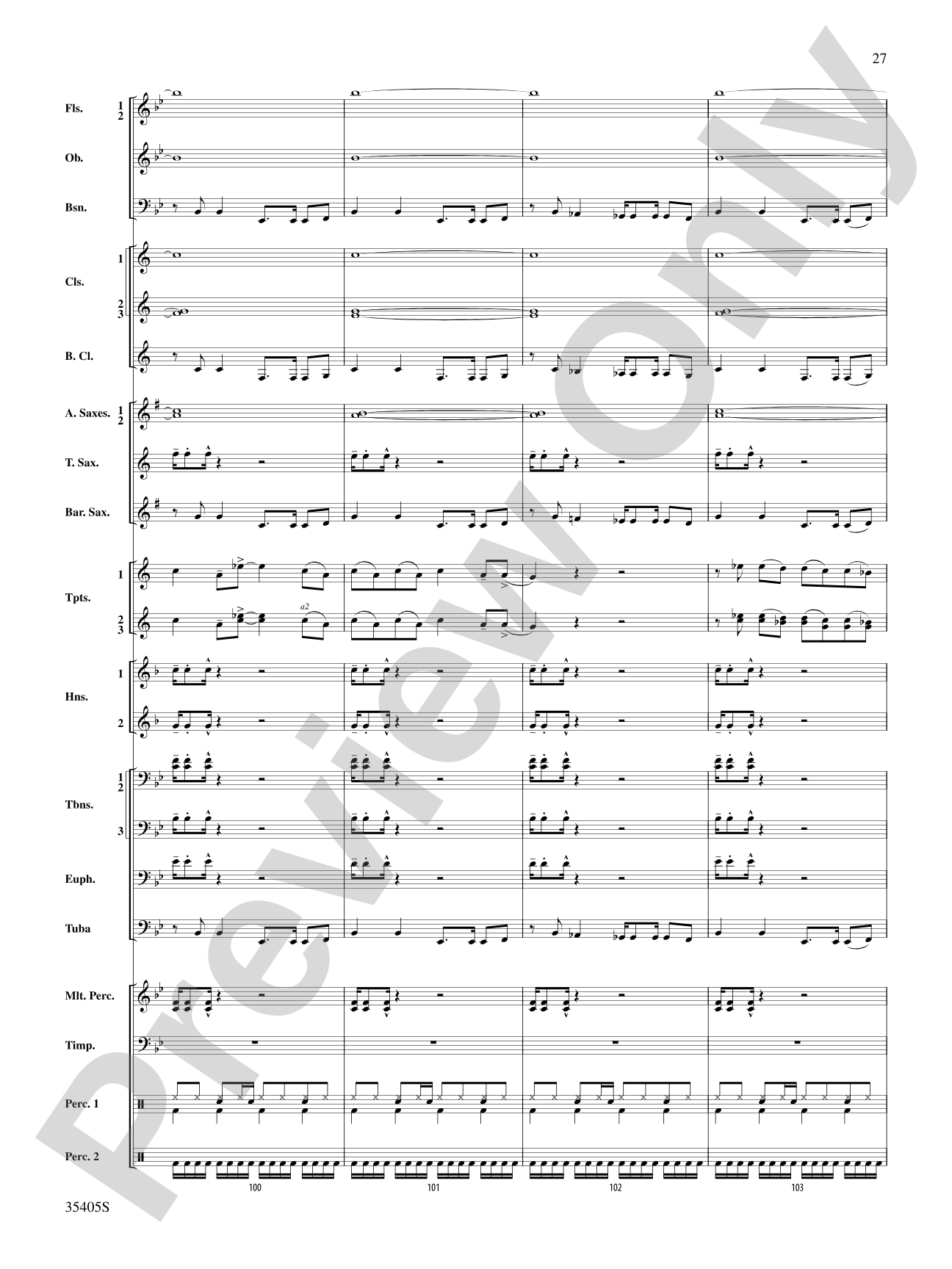 Prime Time Tuesday: Concert Band Conductor Score & Parts