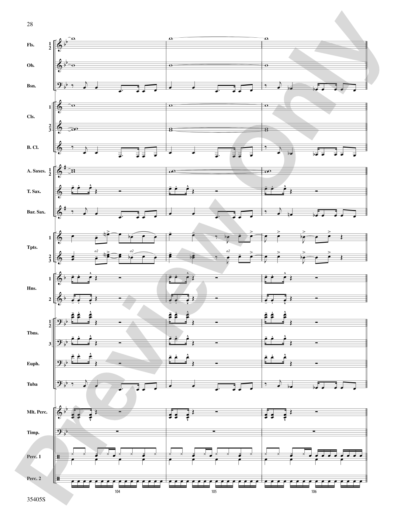 Prime Time Tuesday: Concert Band Conductor Score & Parts