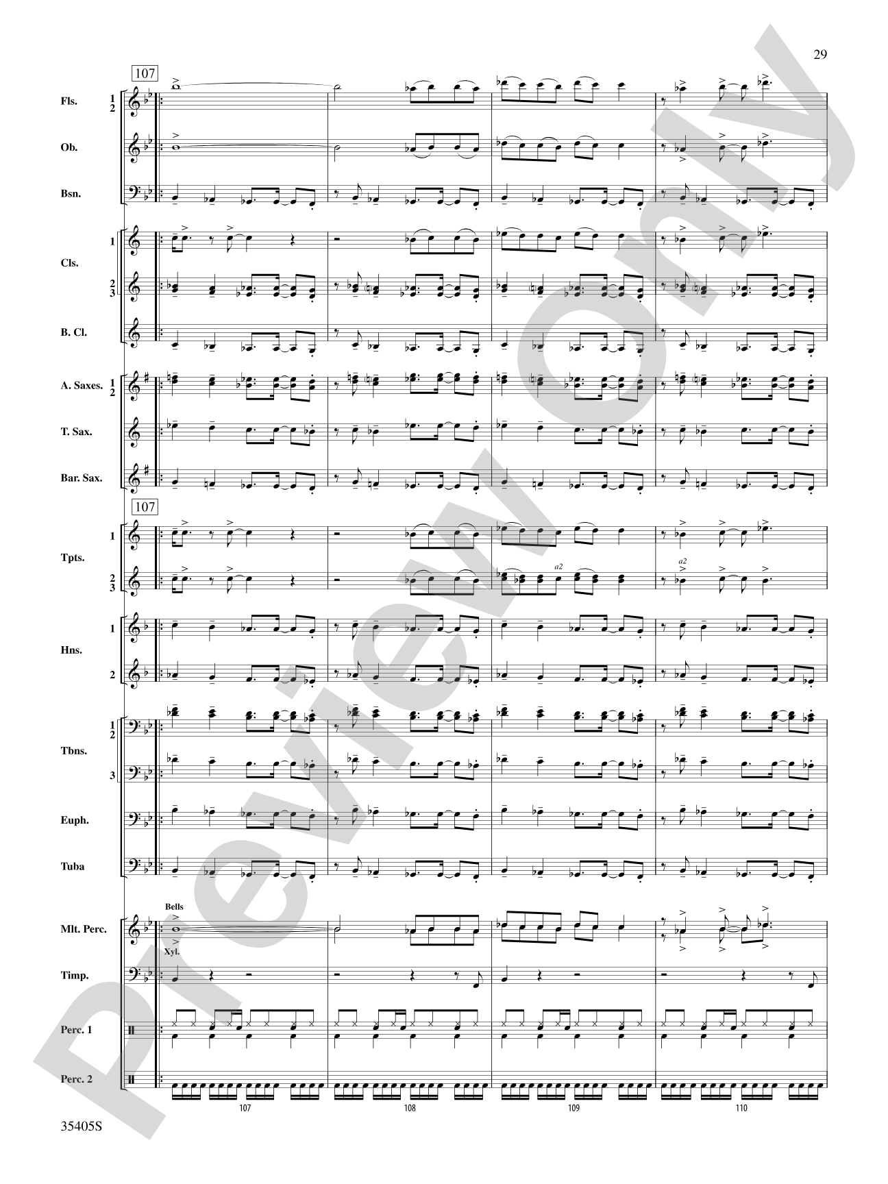 Prime Time Tuesday: Concert Band Conductor Score & Parts