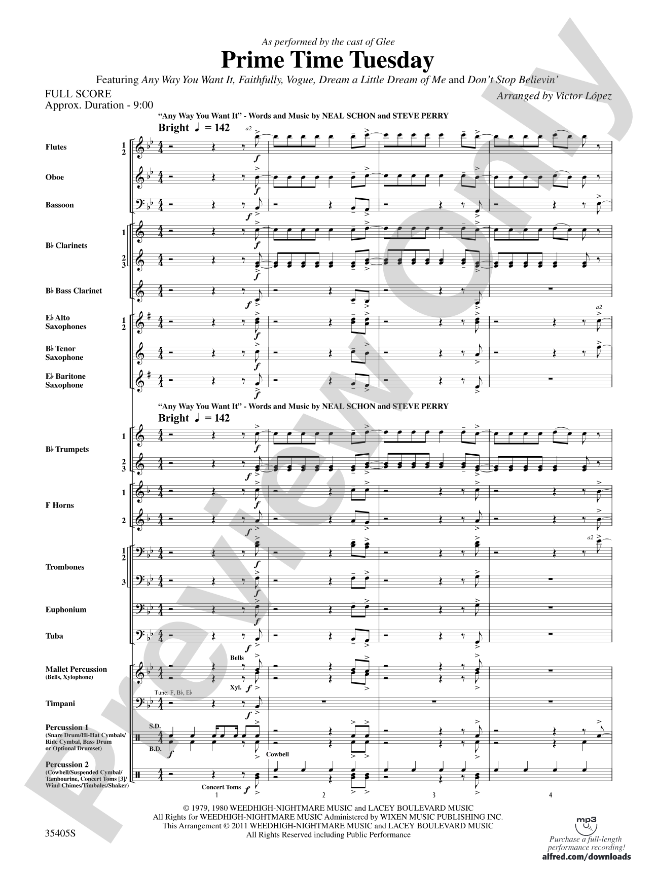 Prime Time Tuesday: Concert Band Conductor Score & Parts