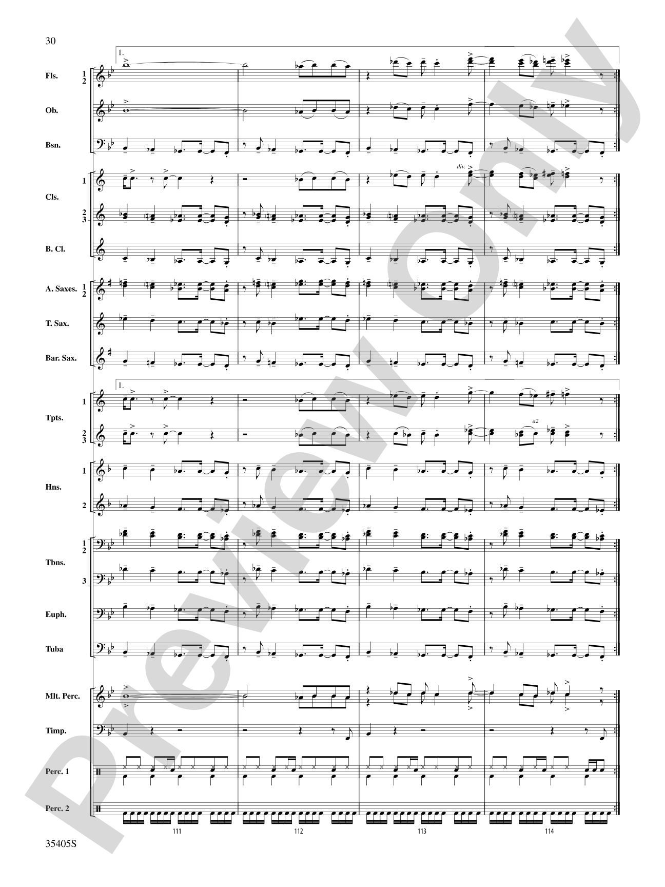 Prime Time Tuesday: Concert Band Conductor Score & Parts