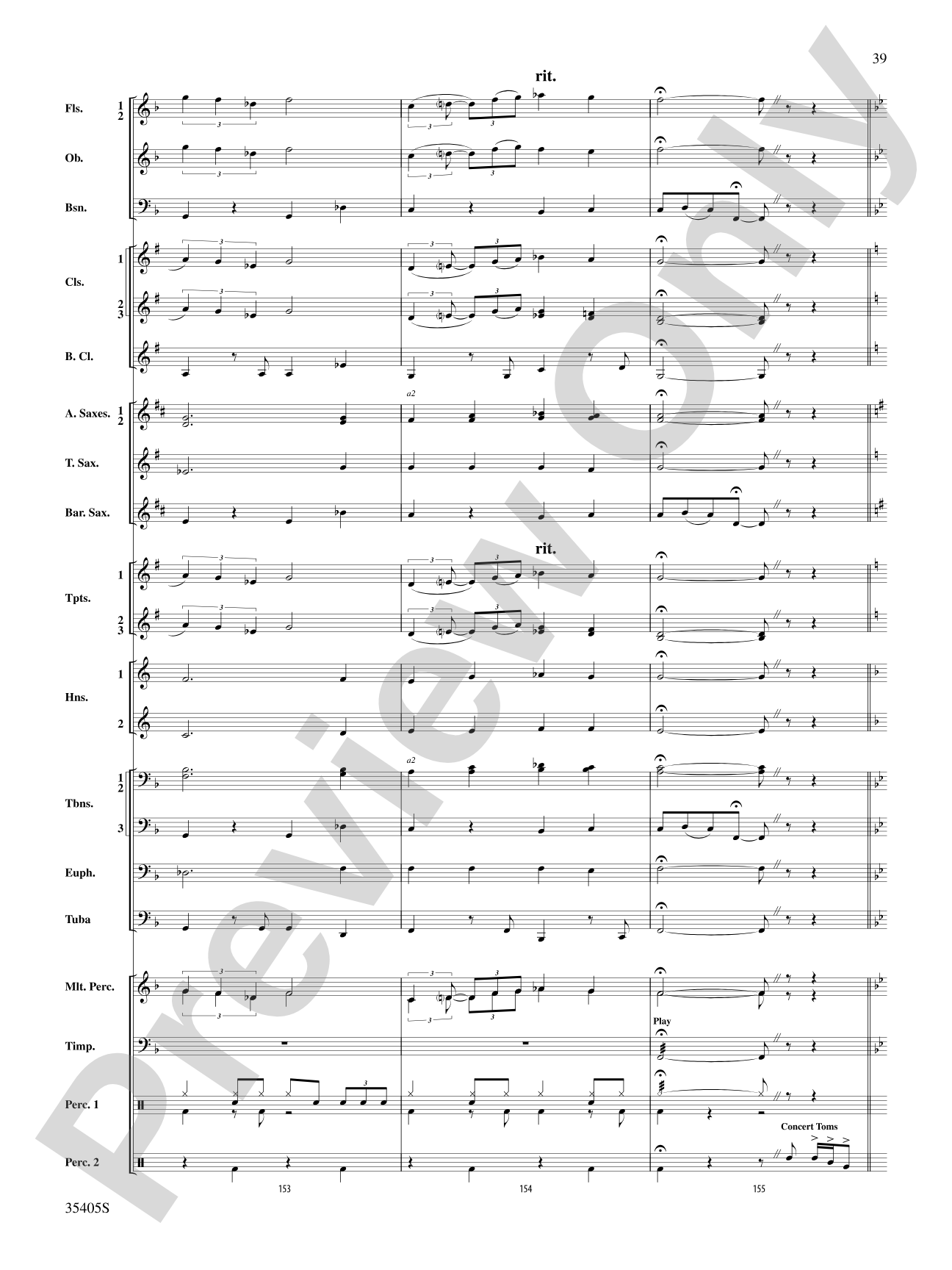 Prime Time Tuesday: Concert Band Conductor Score & Parts