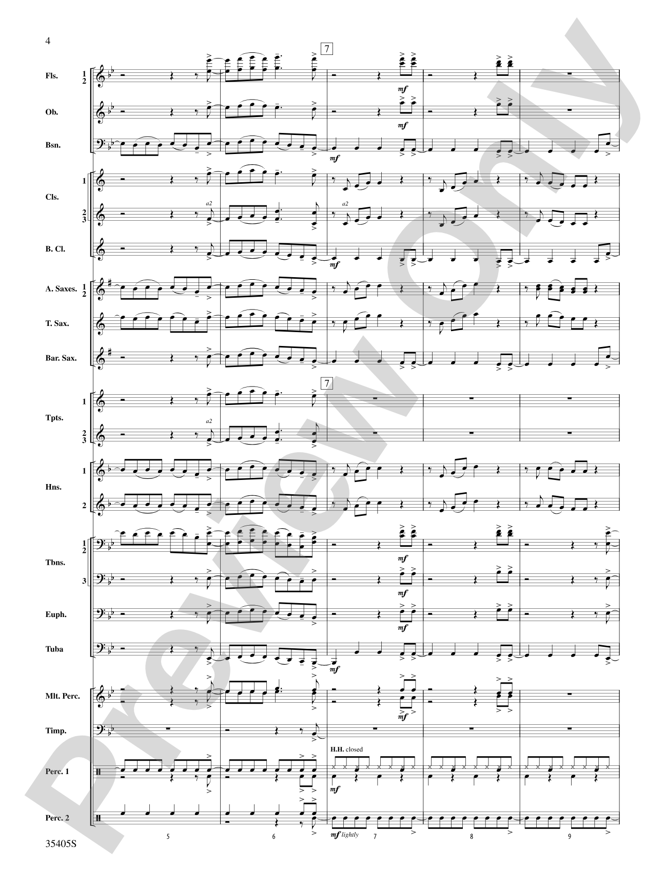 Prime Time Tuesday: Concert Band Conductor Score & Parts