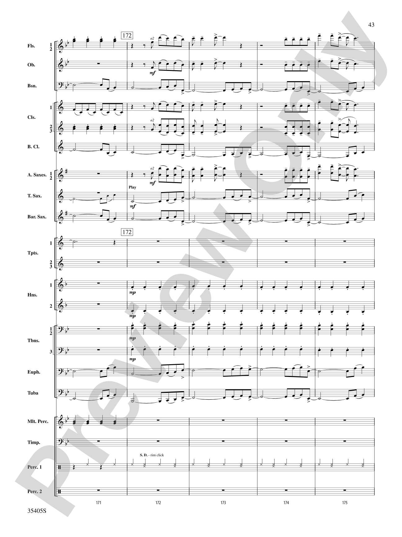 Prime Time Tuesday: Concert Band Conductor Score & Parts