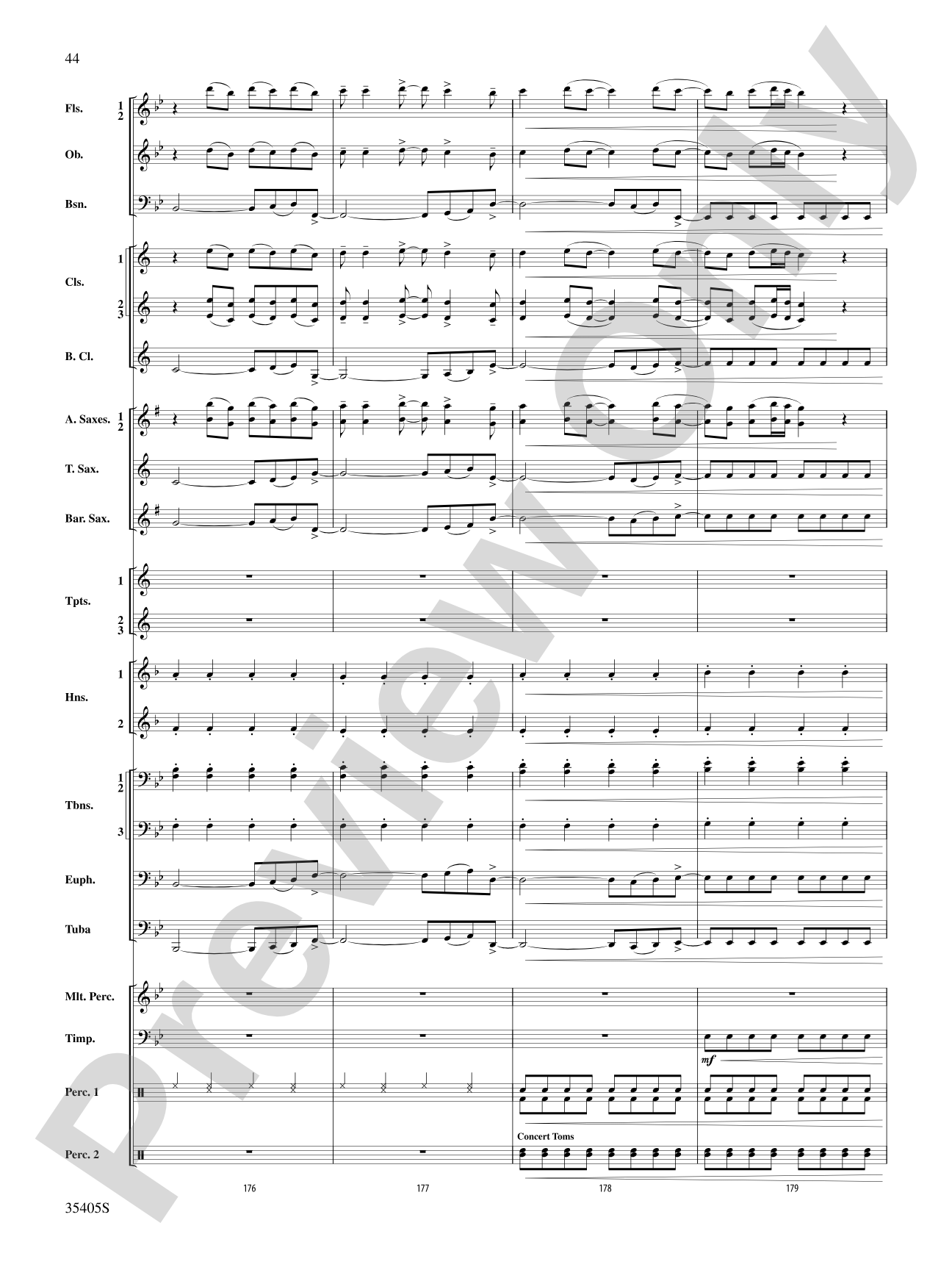 Prime Time Tuesday: Concert Band Conductor Score & Parts