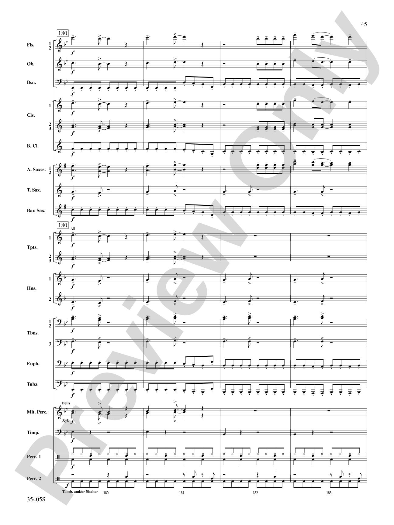 Prime Time Tuesday: Concert Band Conductor Score & Parts