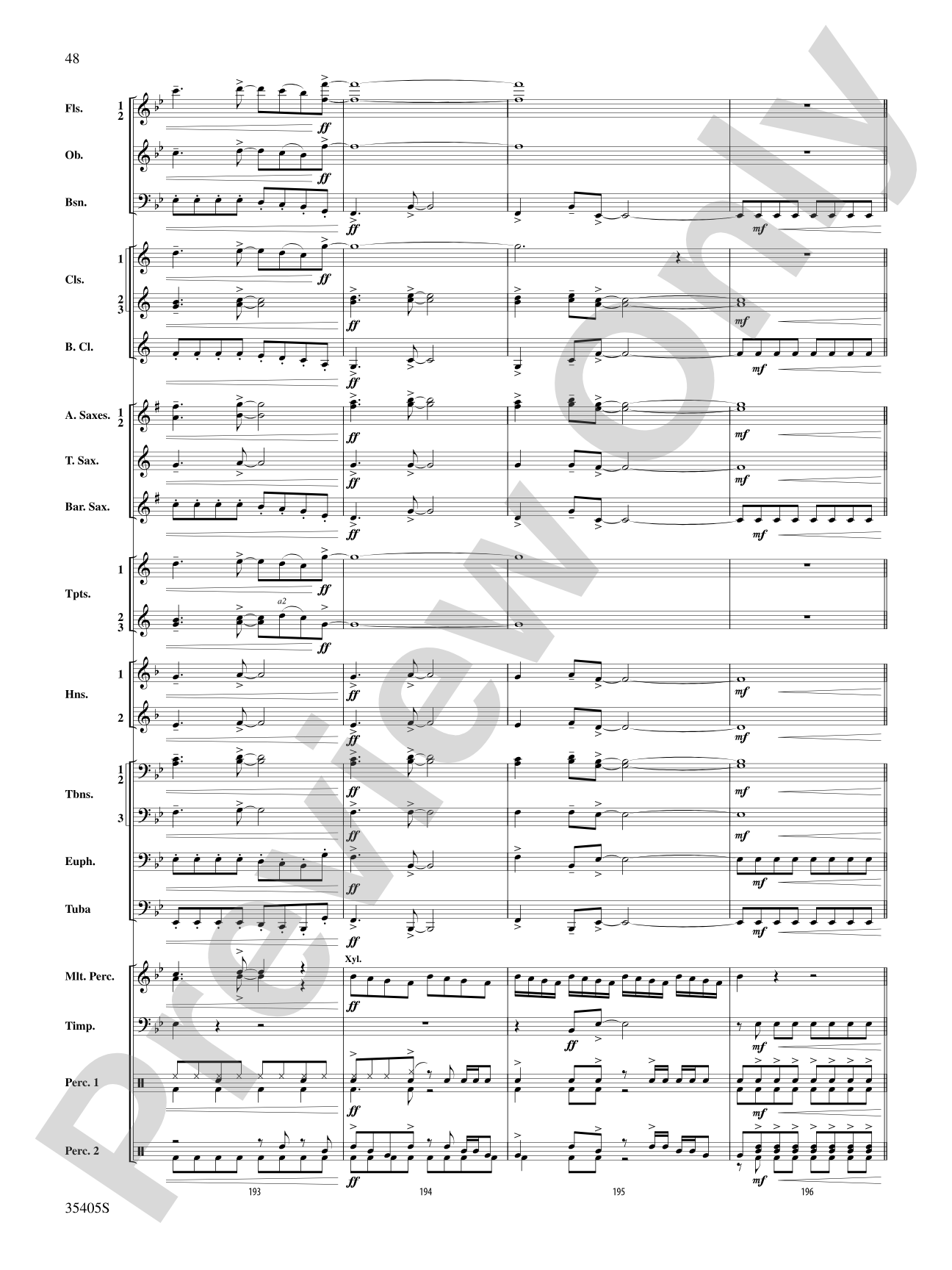 Prime Time Tuesday: Concert Band Conductor Score & Parts
