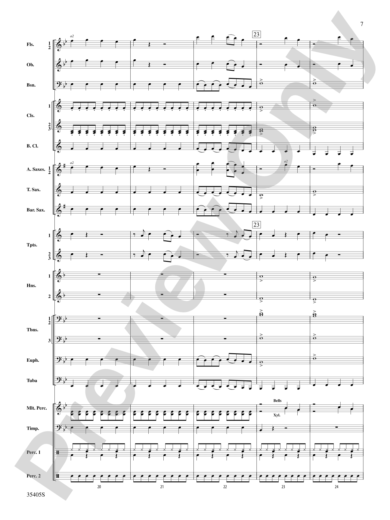 Prime Time Tuesday: Concert Band Conductor Score & Parts