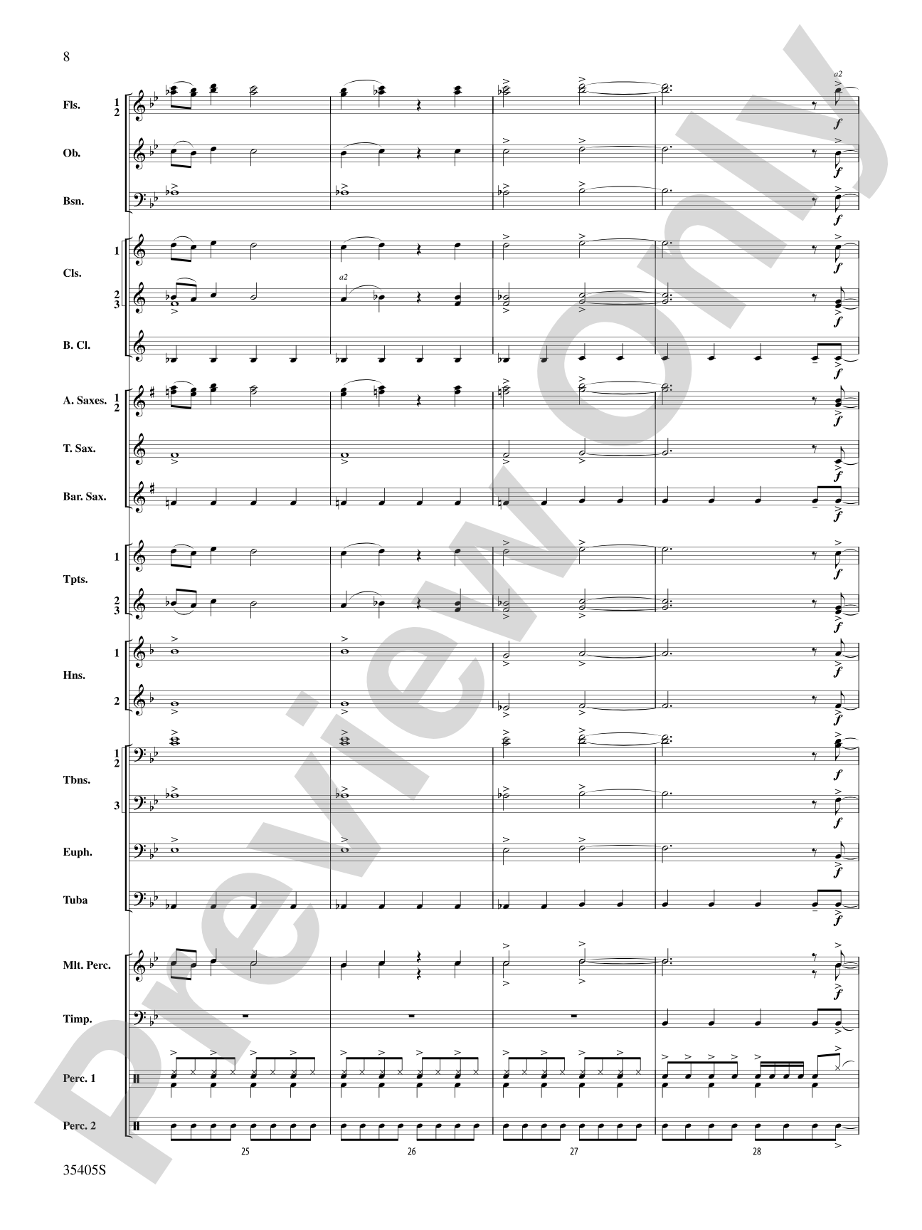Prime Time Tuesday: Concert Band Conductor Score & Parts