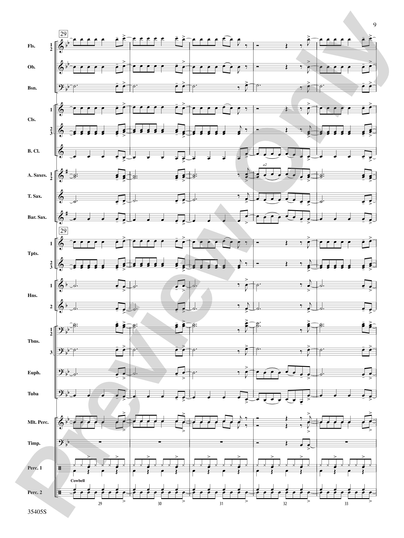 Prime Time Tuesday: Concert Band Conductor Score & Parts