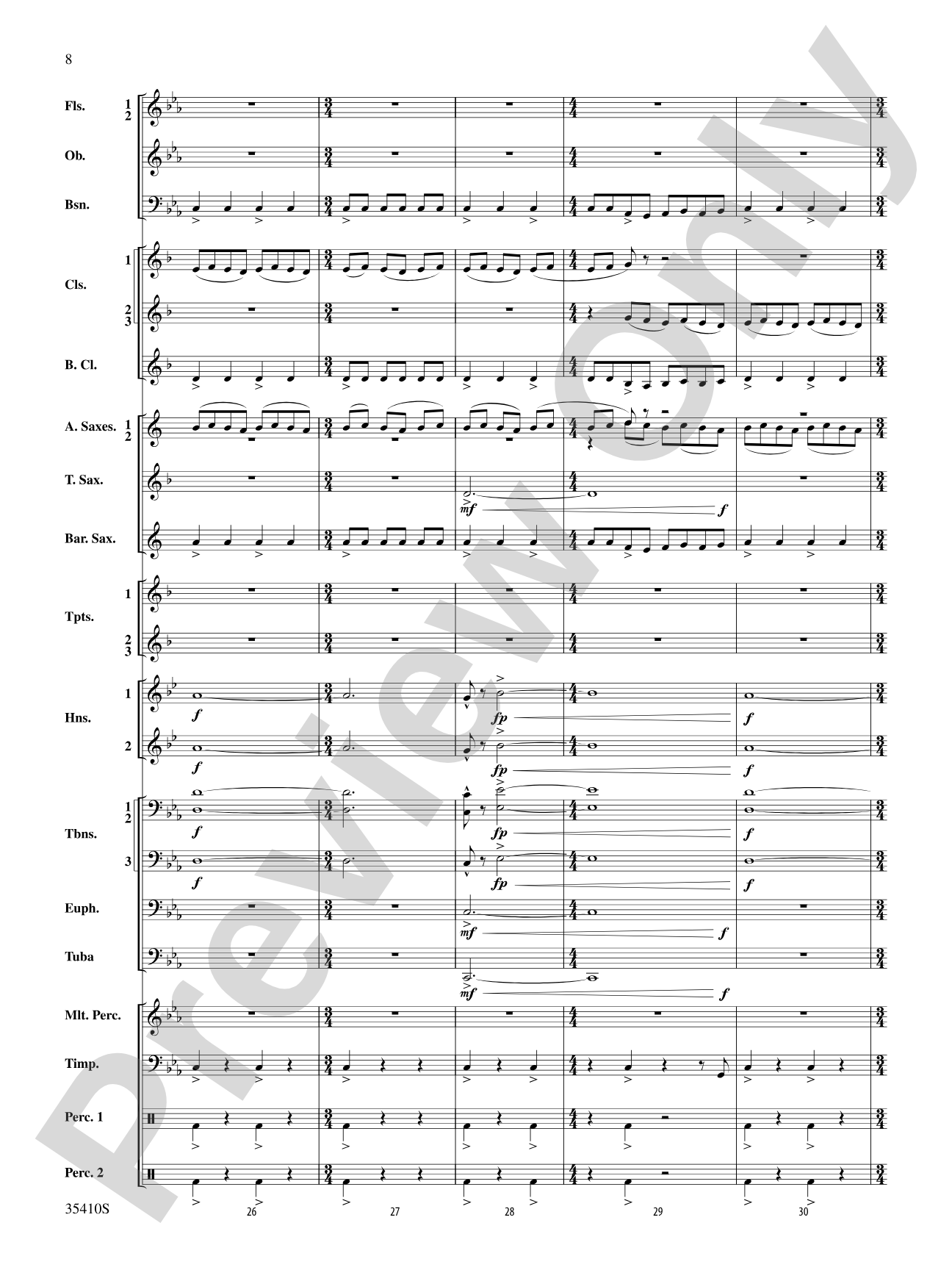 World of Warcraft, Suite from: Concert Band Conductor Score & Parts