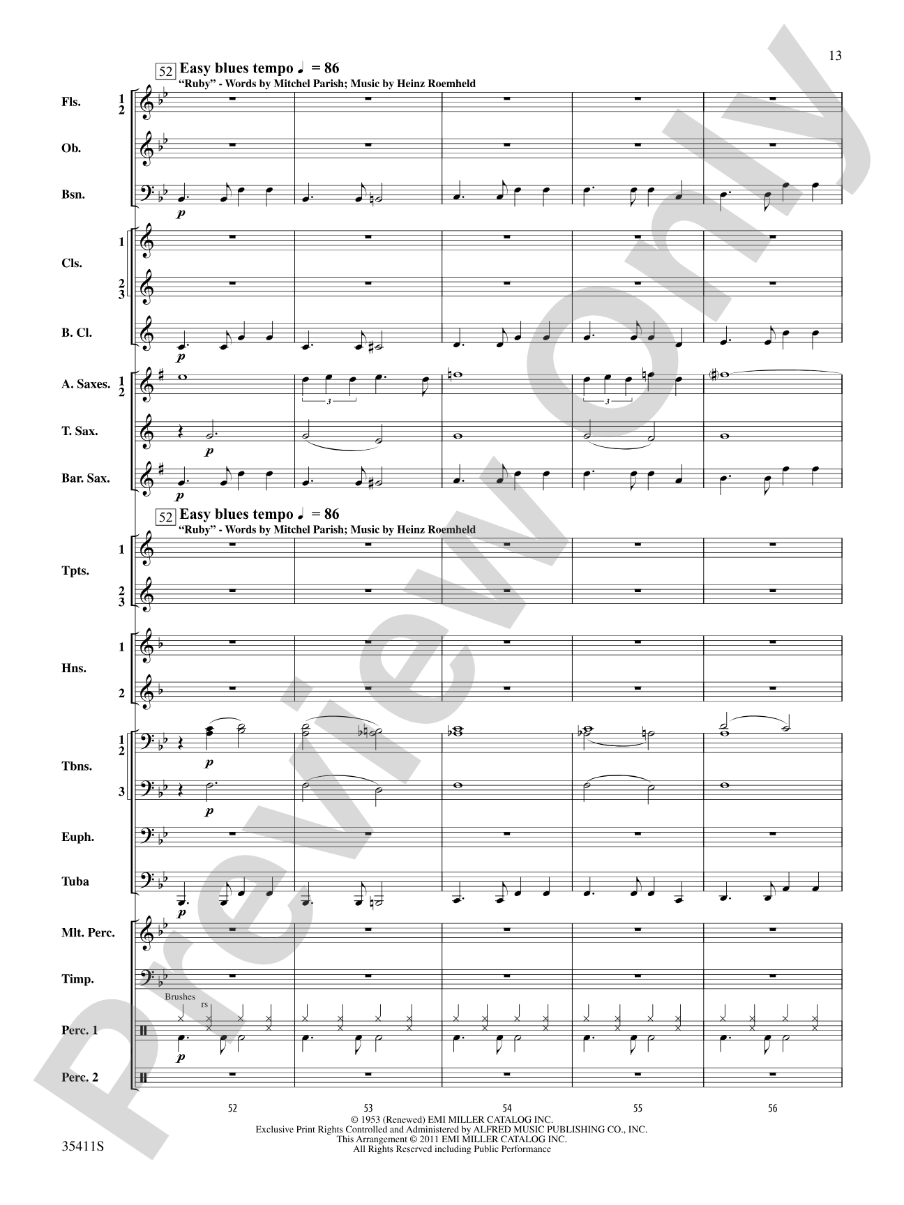 A Man and His Soul: Concert Band Conductor Score & Parts