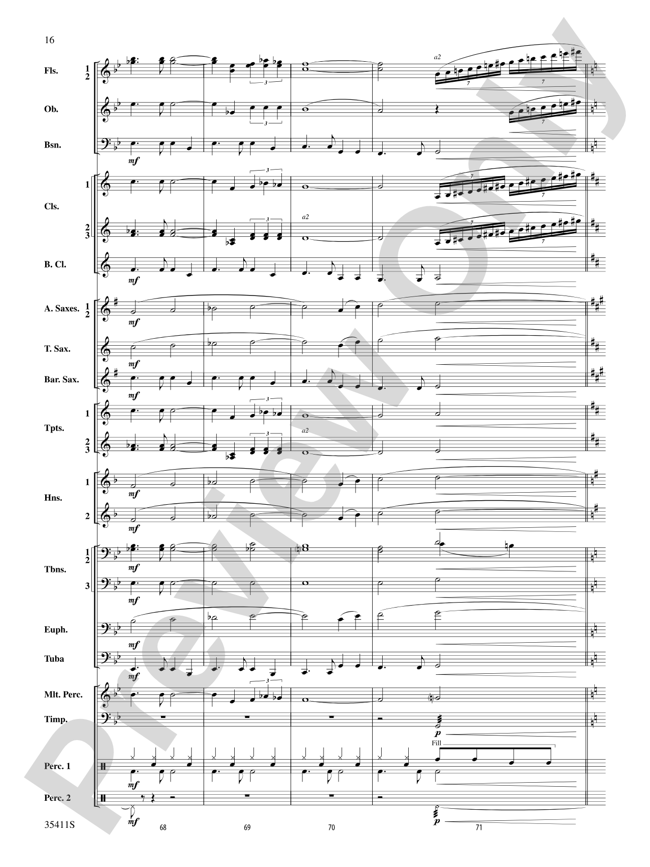A Man and His Soul: Concert Band Conductor Score & Parts