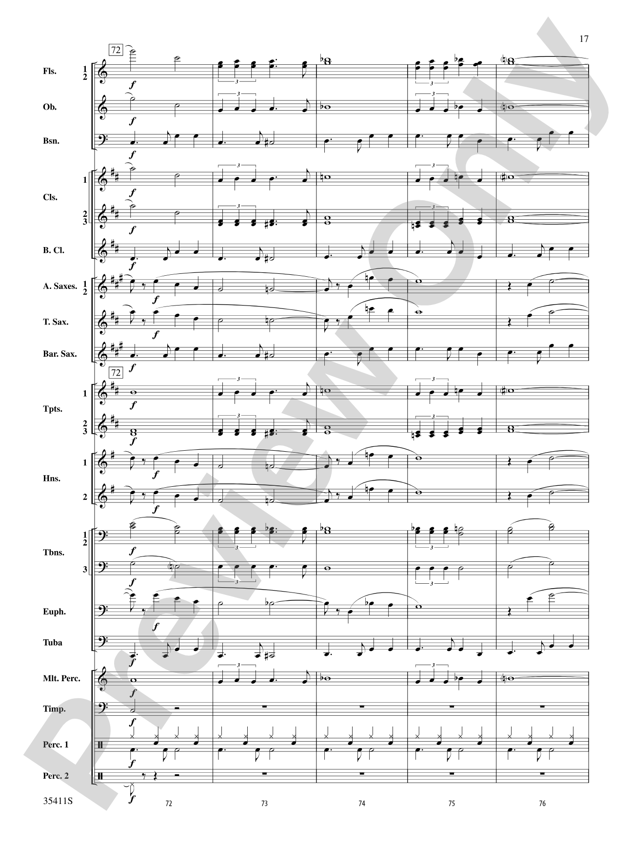 A Man and His Soul: Concert Band Conductor Score & Parts