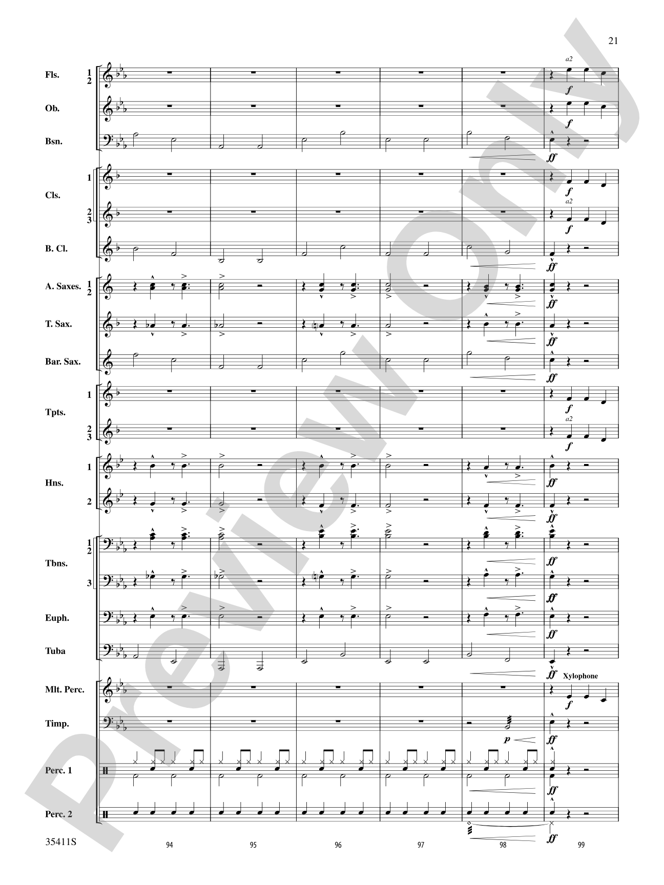 A Man and His Soul: Concert Band Conductor Score & Parts