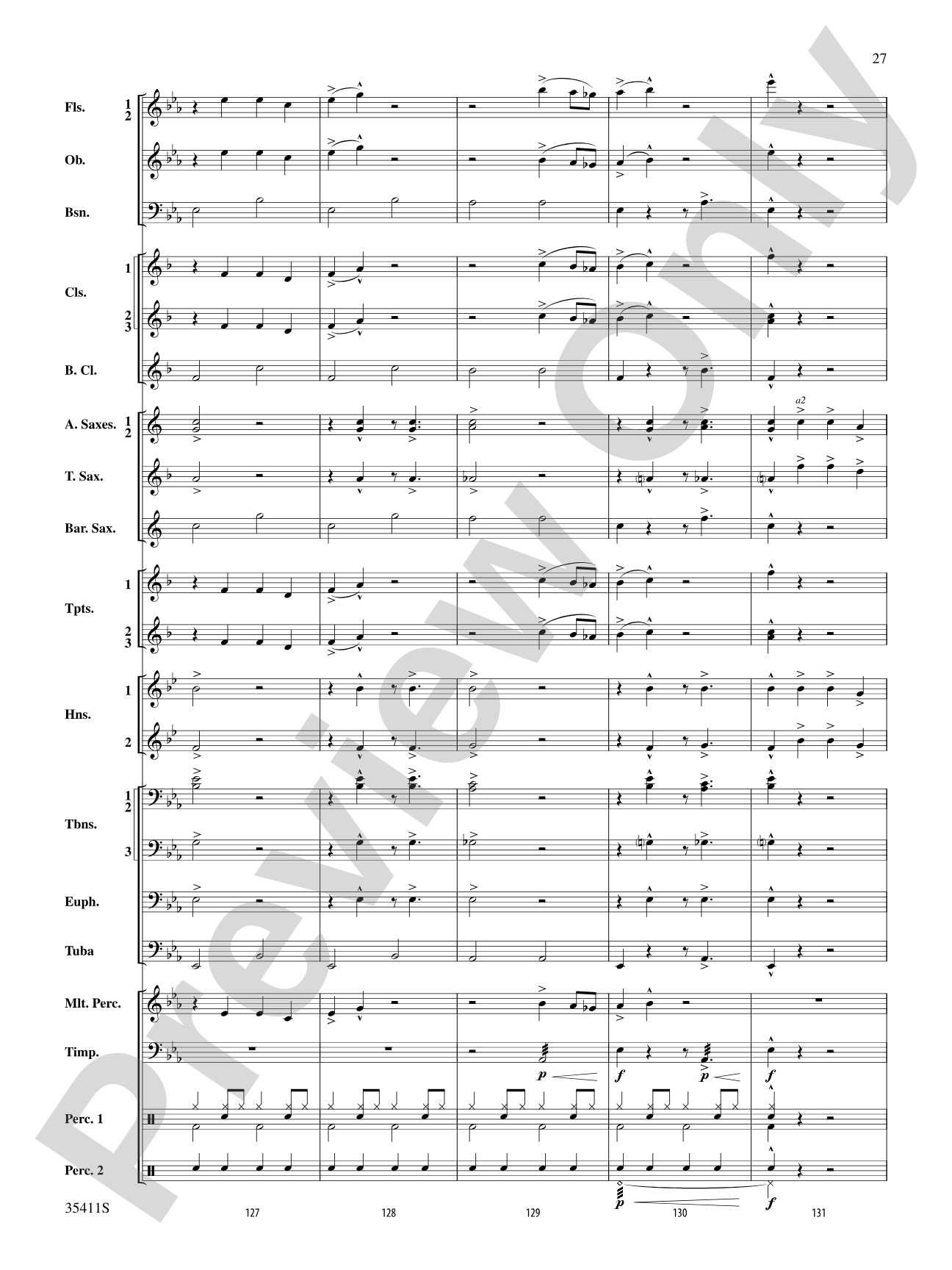 A Man and His Soul: Concert Band Conductor Score & Parts