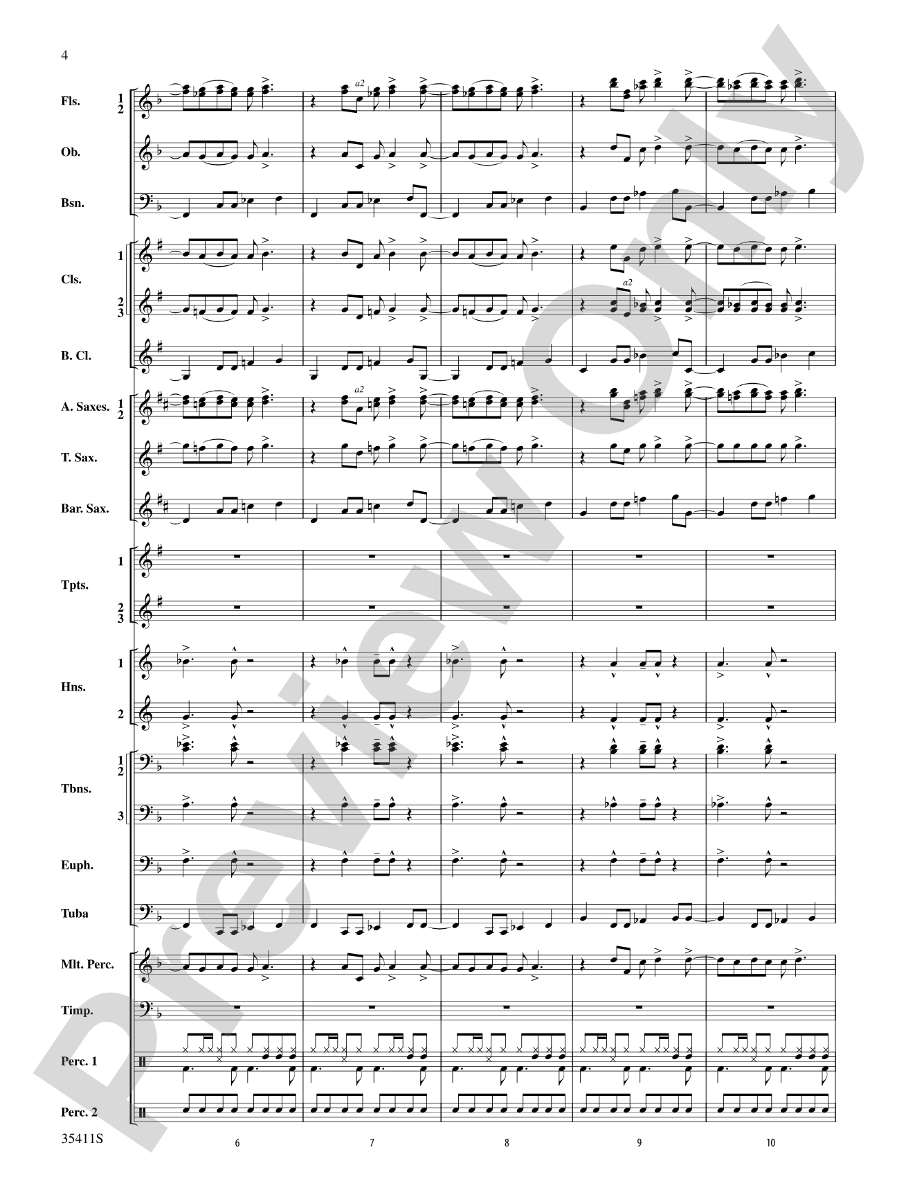 A Man and His Soul: Concert Band Conductor Score & Parts