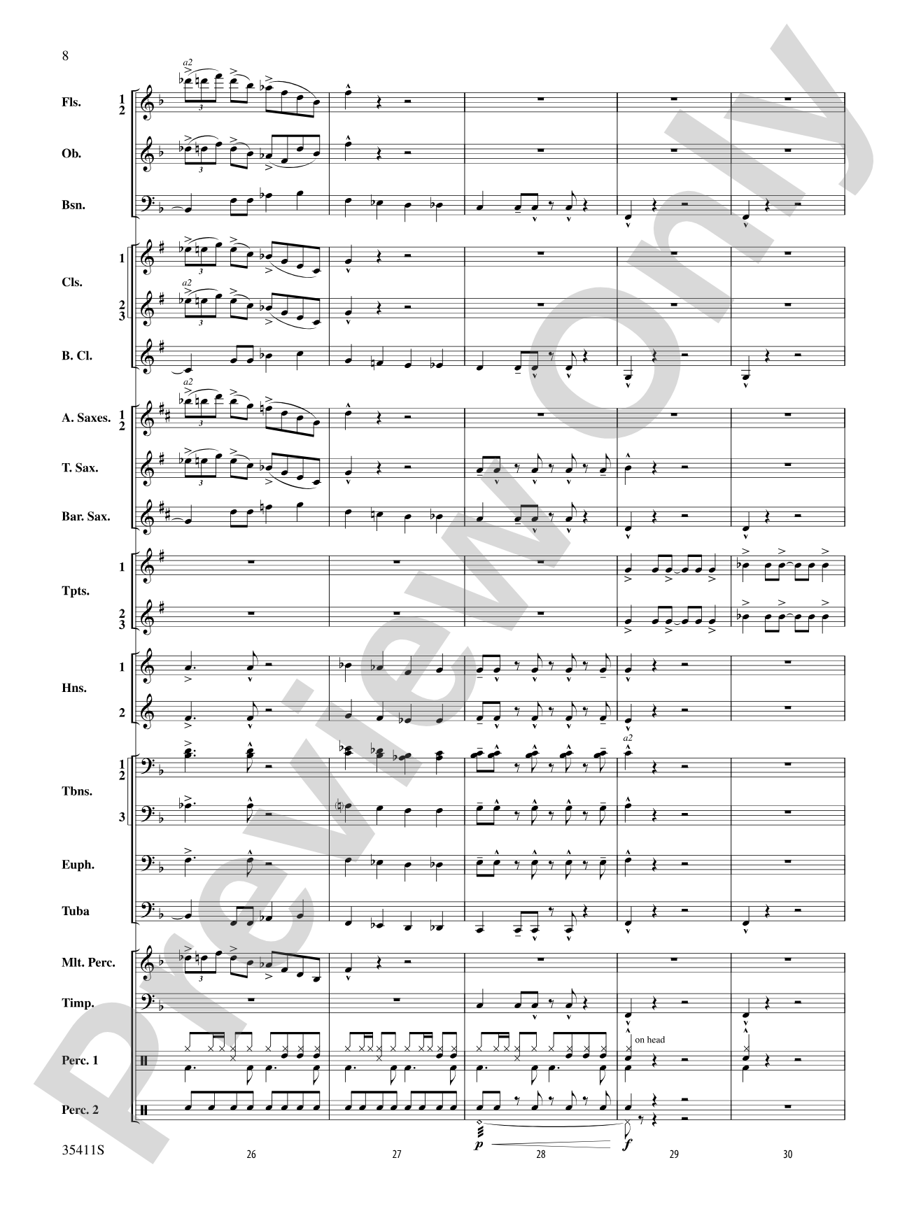 A Man and His Soul: Concert Band Conductor Score & Parts