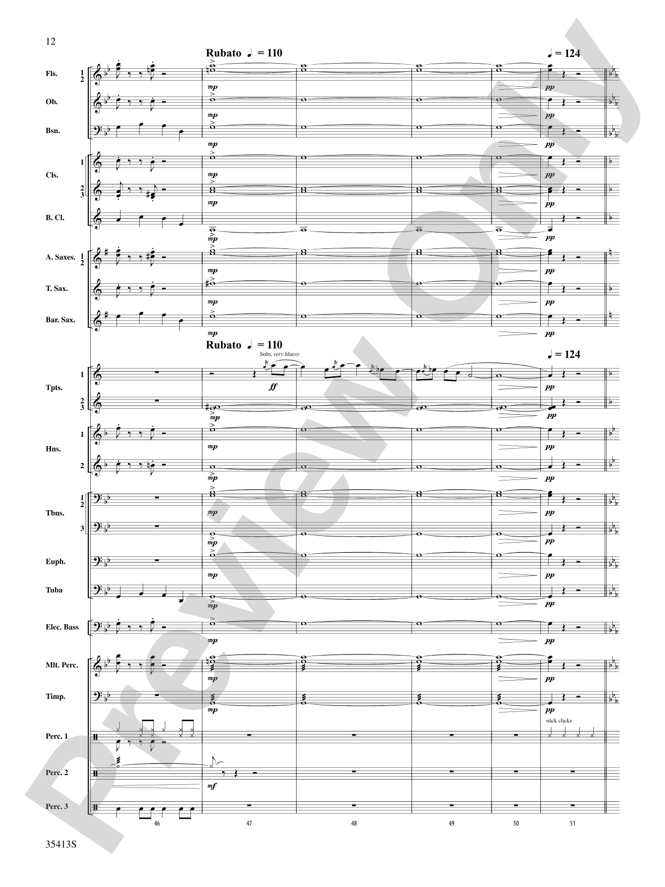 Crooner’s Serenade: Concert Band Conductor Score & Parts