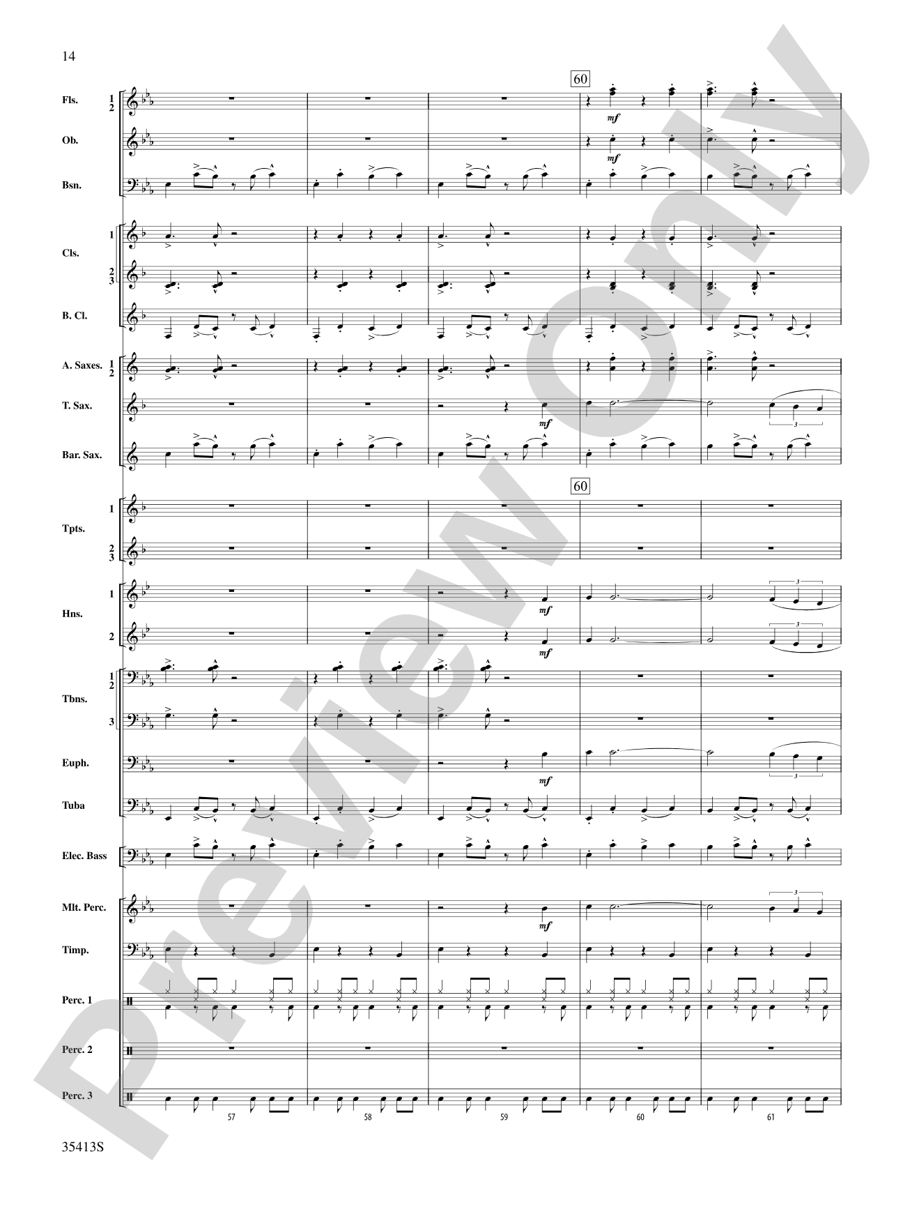 Crooner’s Serenade: Concert Band Conductor Score & Parts