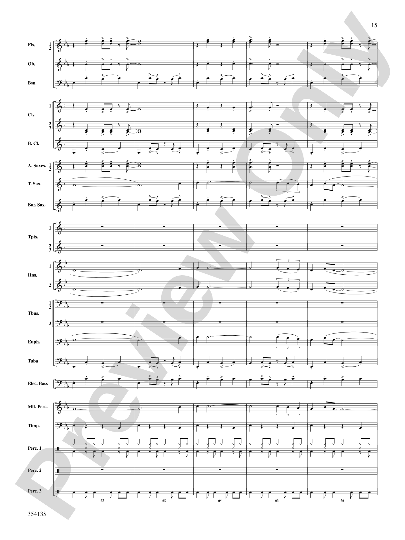 Crooner’s Serenade: Concert Band Conductor Score & Parts