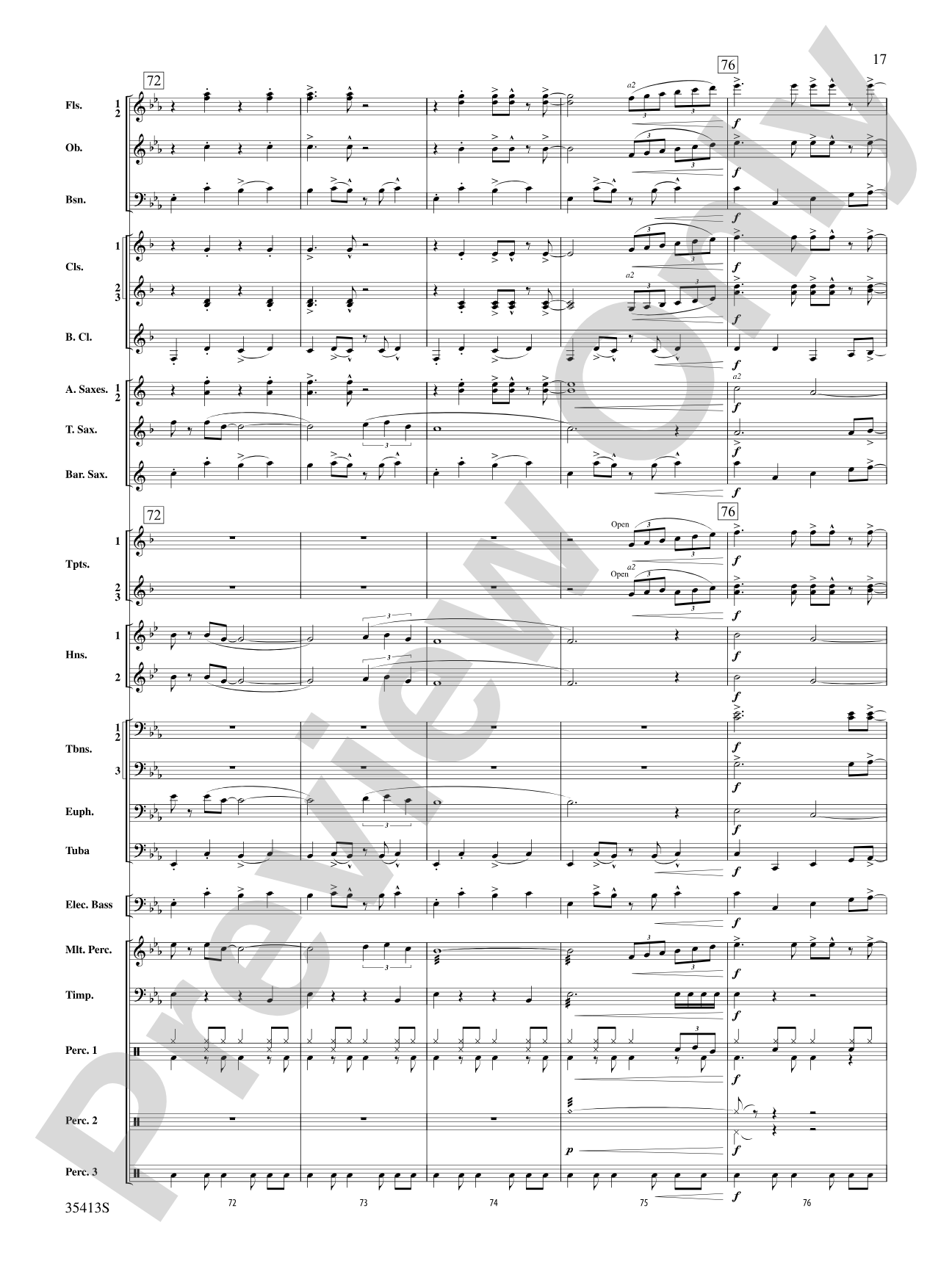 Crooner’s Serenade: Concert Band Conductor Score & Parts