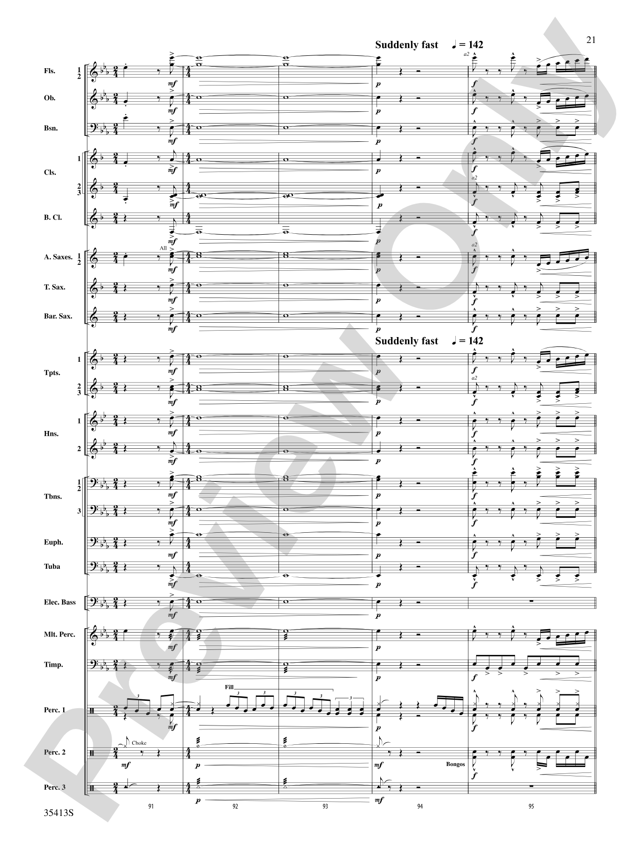 Crooner’s Serenade: Concert Band Conductor Score & Parts