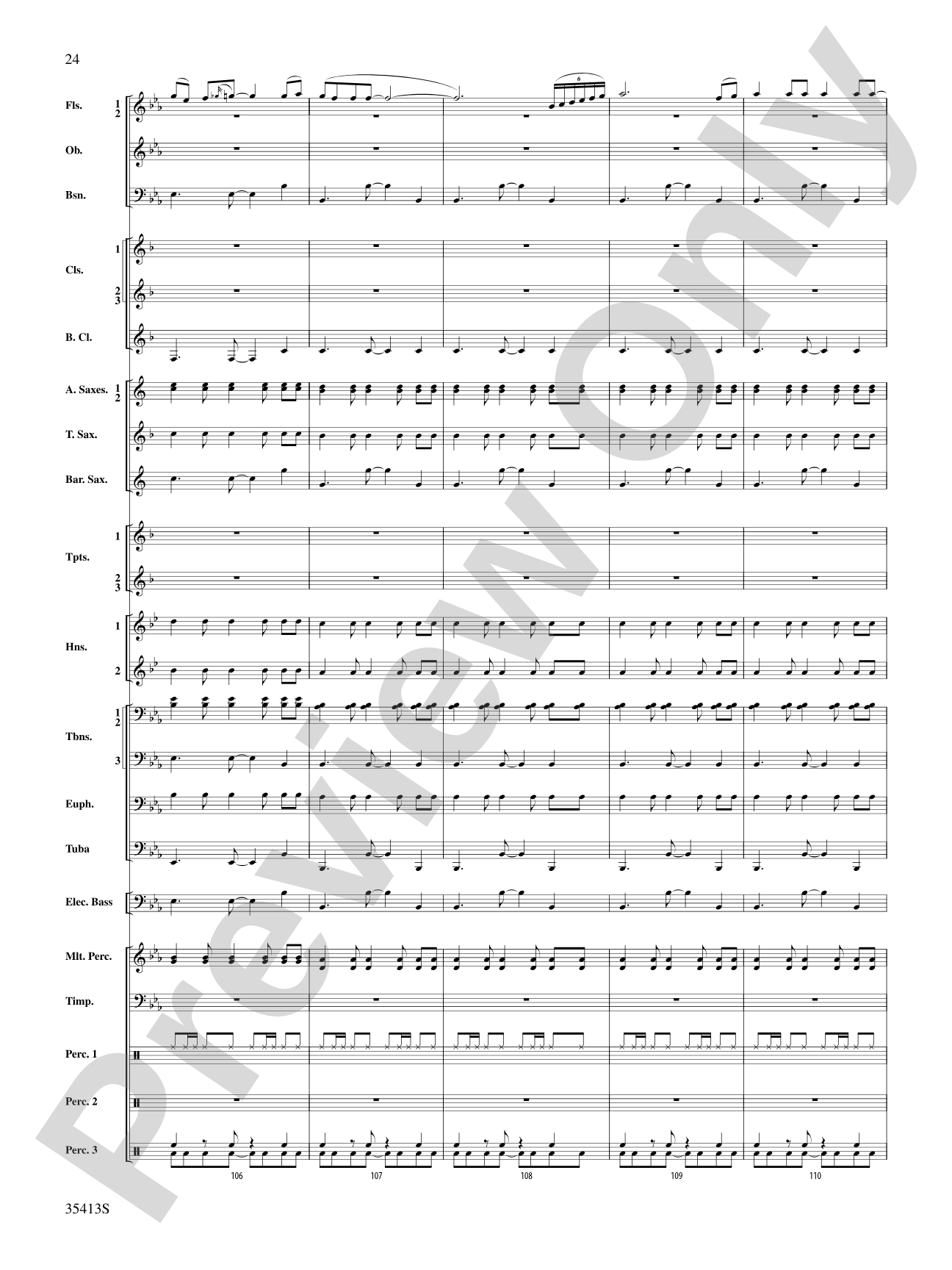 Crooner’s Serenade: Concert Band Conductor Score & Parts