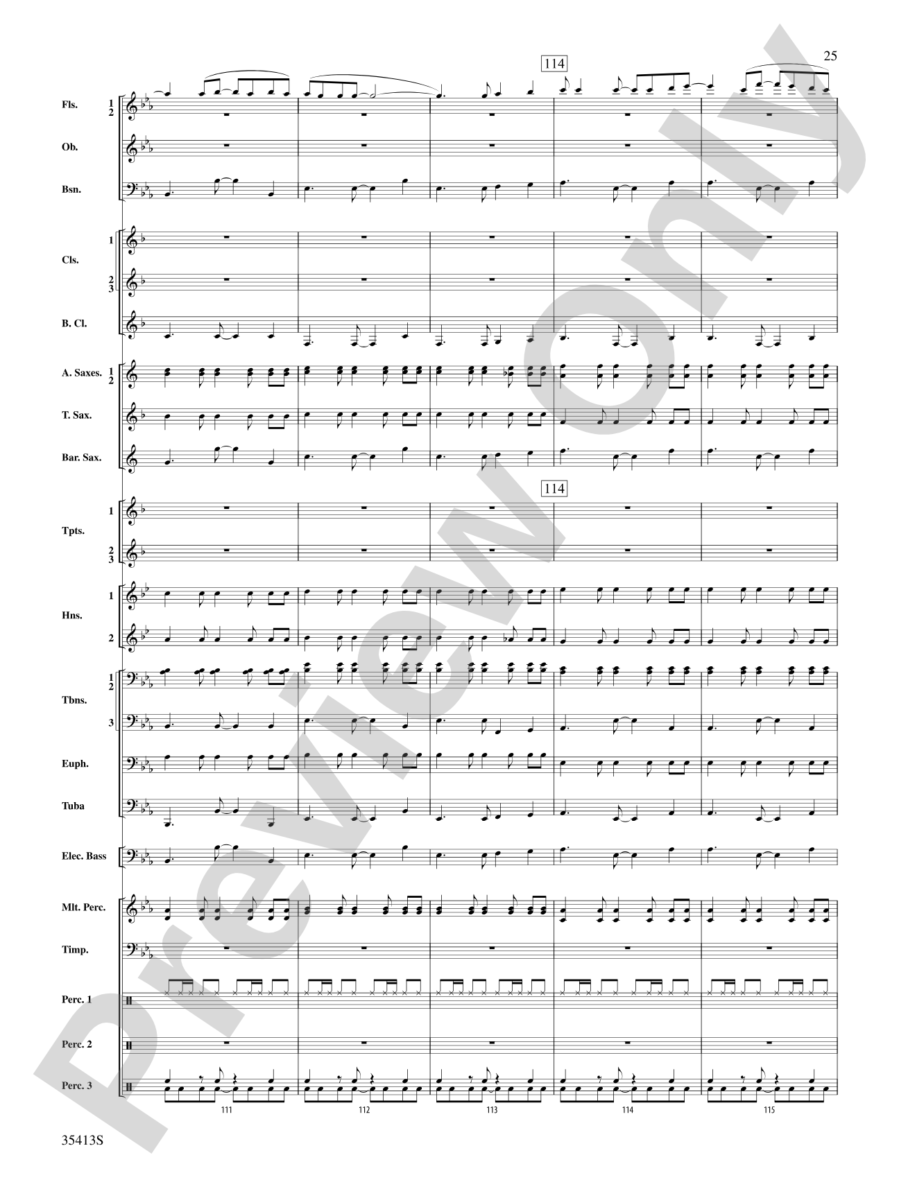 Crooner’s Serenade: Concert Band Conductor Score & Parts