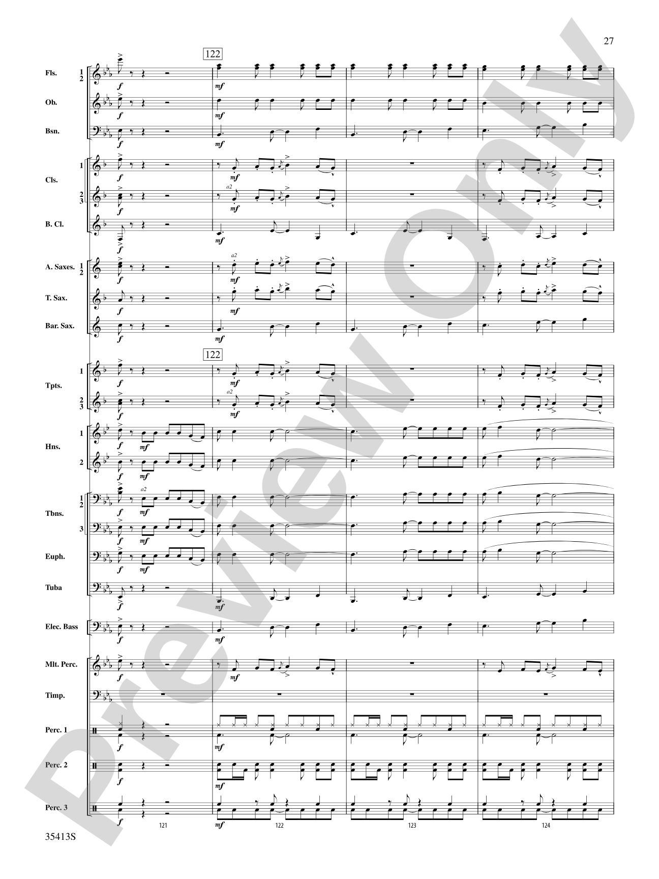Crooner’s Serenade: Concert Band Conductor Score & Parts