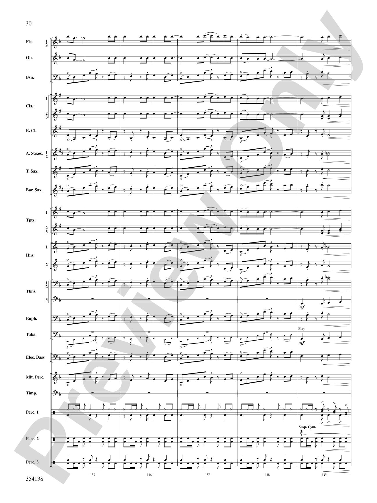 Crooner’s Serenade: Concert Band Conductor Score & Parts