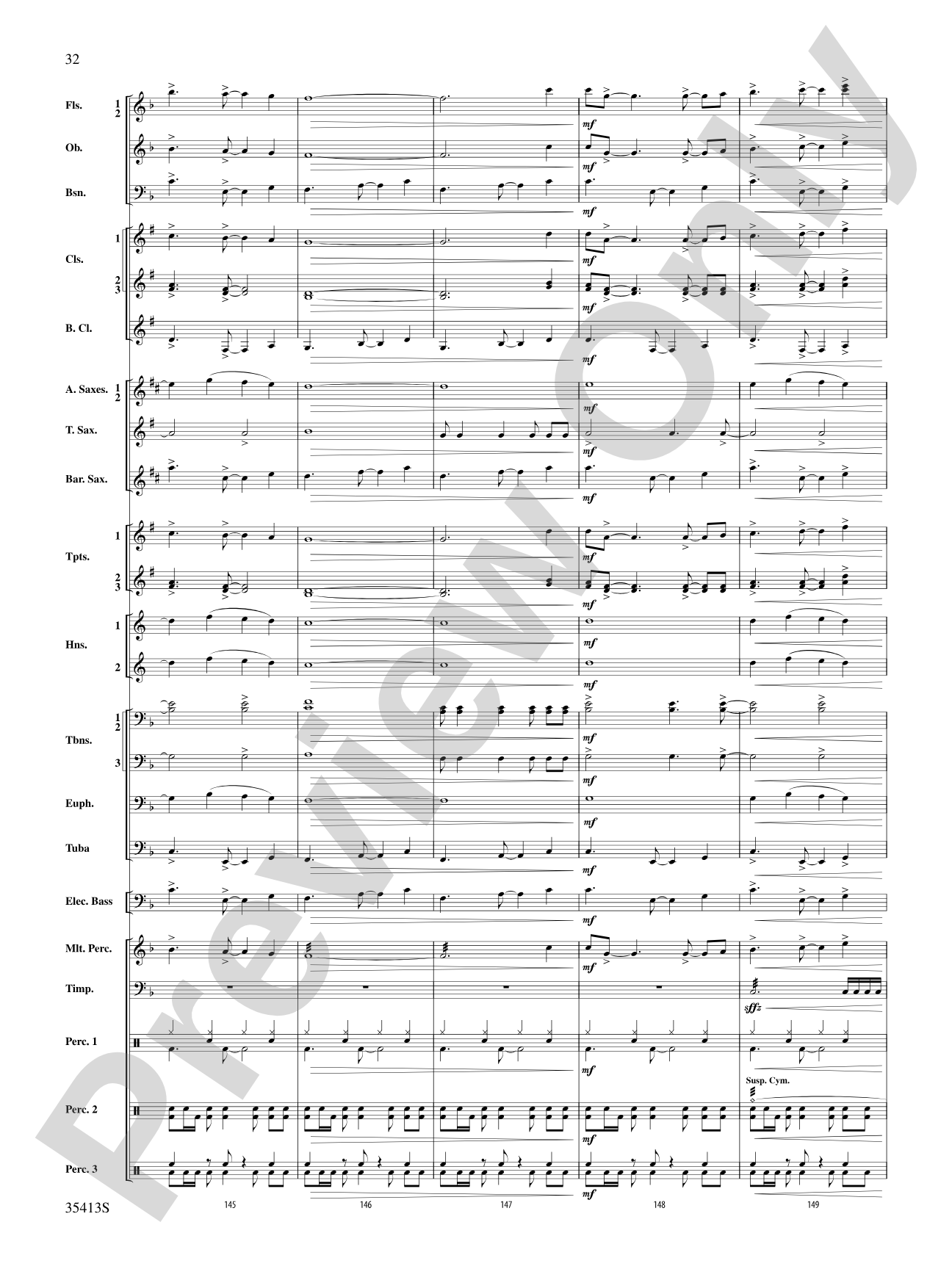 Crooner’s Serenade: Concert Band Conductor Score & Parts