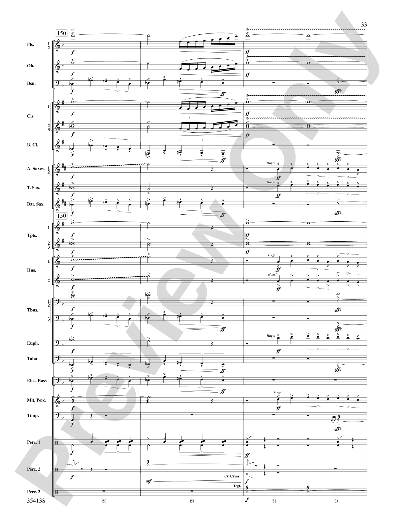 Crooner’s Serenade: Concert Band Conductor Score & Parts