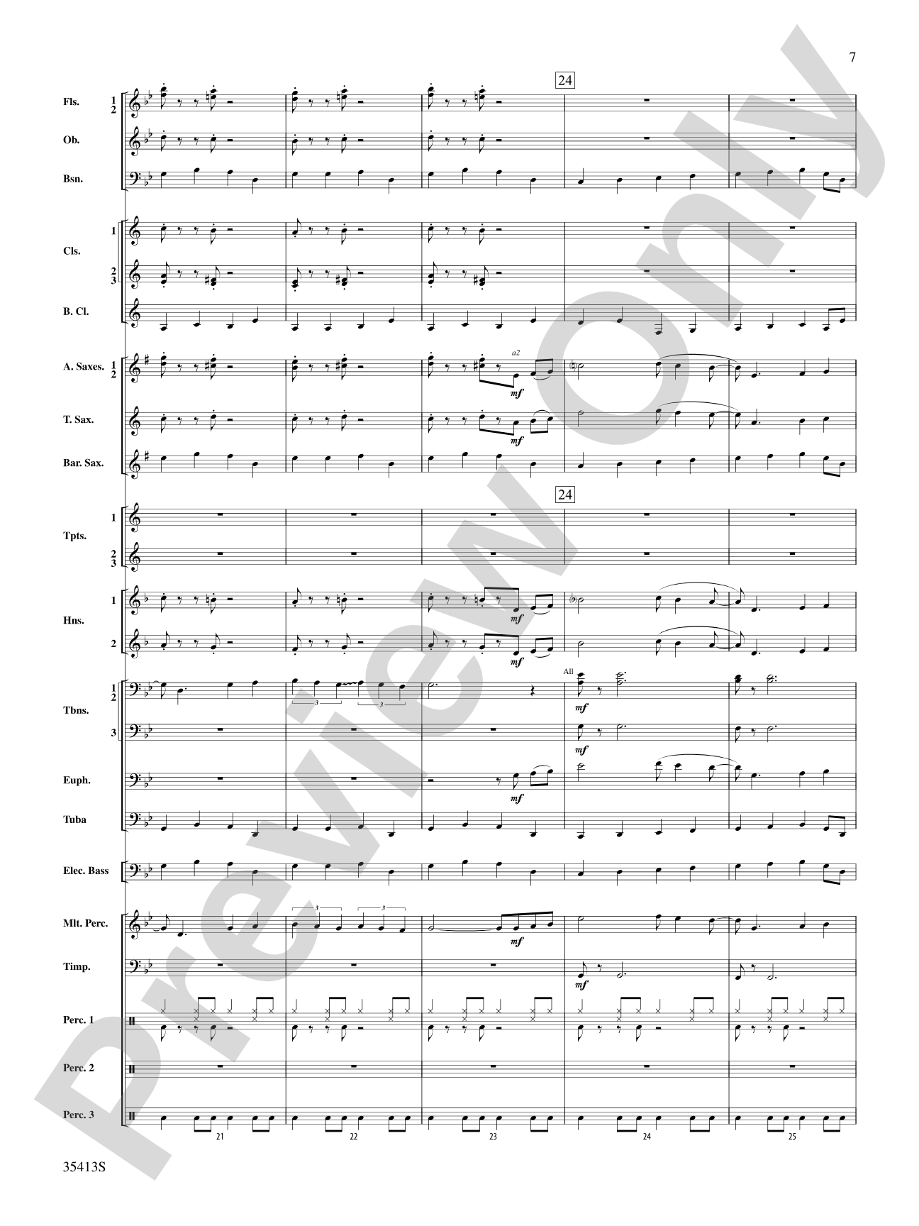 Crooner’s Serenade: Concert Band Conductor Score & Parts