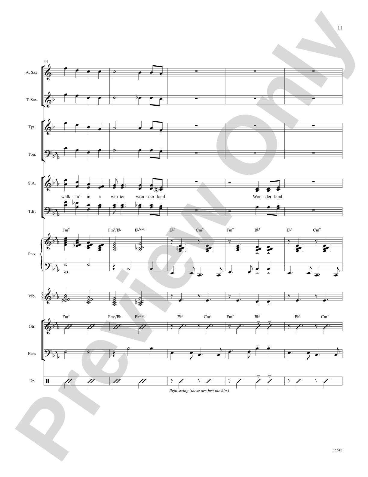 A Swingin' Christmas: Choral SoundPax