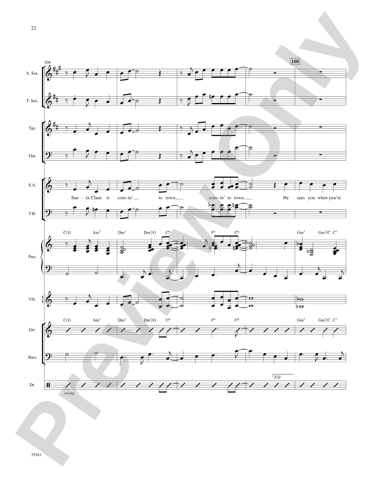 A Swingin' Christmas: Choral SoundPax