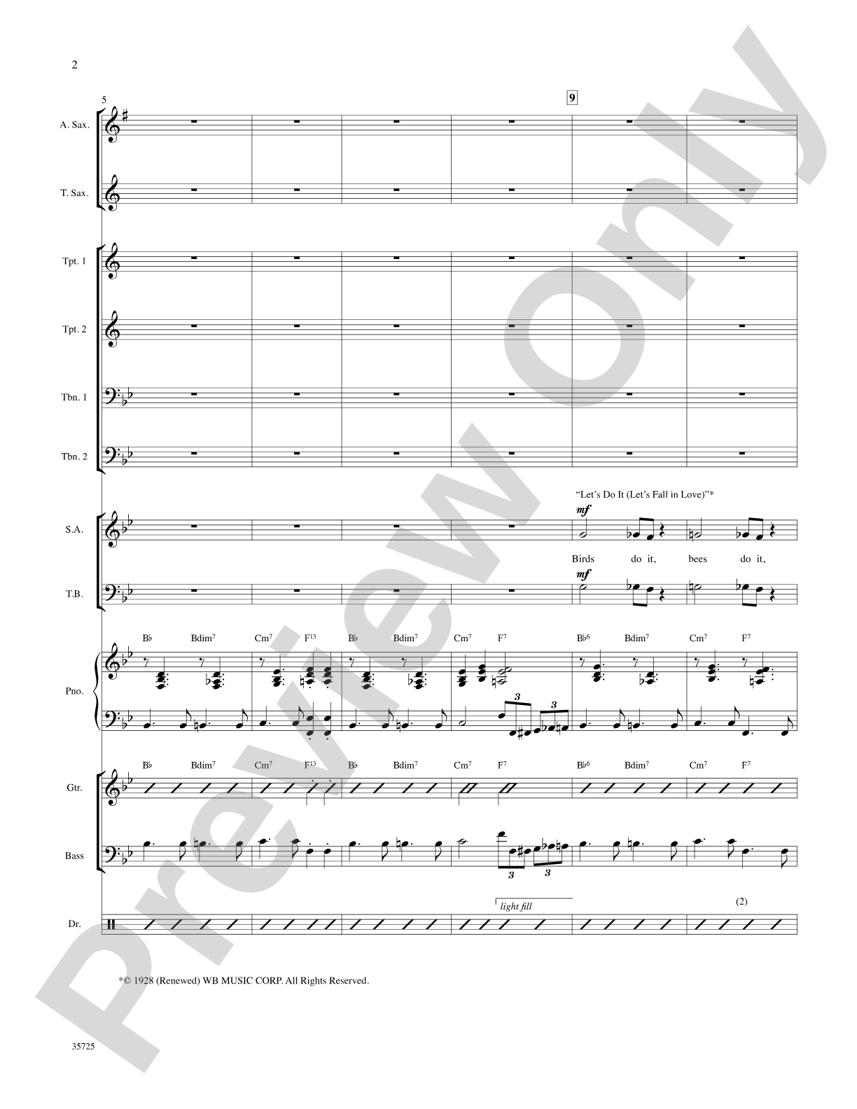 Let's Fall in Love: Choral SoundPax