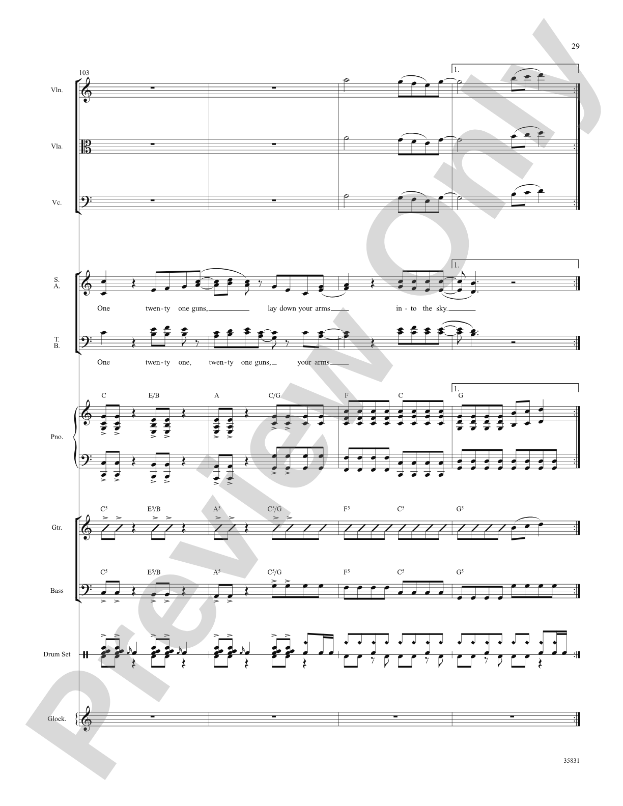 Green Day on Stage: Selections from American Idiot: Choral SoundPax