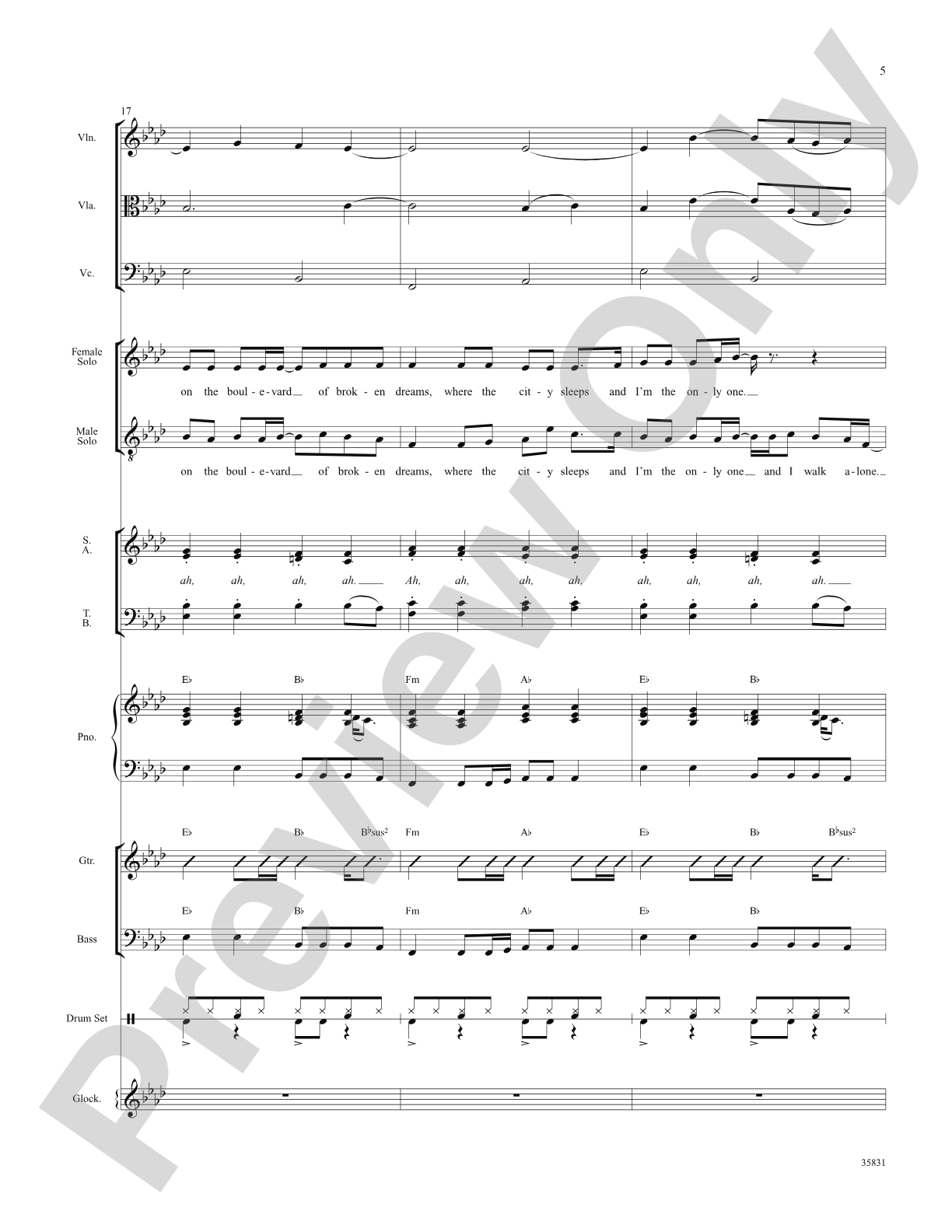 Green Day on Stage: Selections from American Idiot: Choral SoundPax