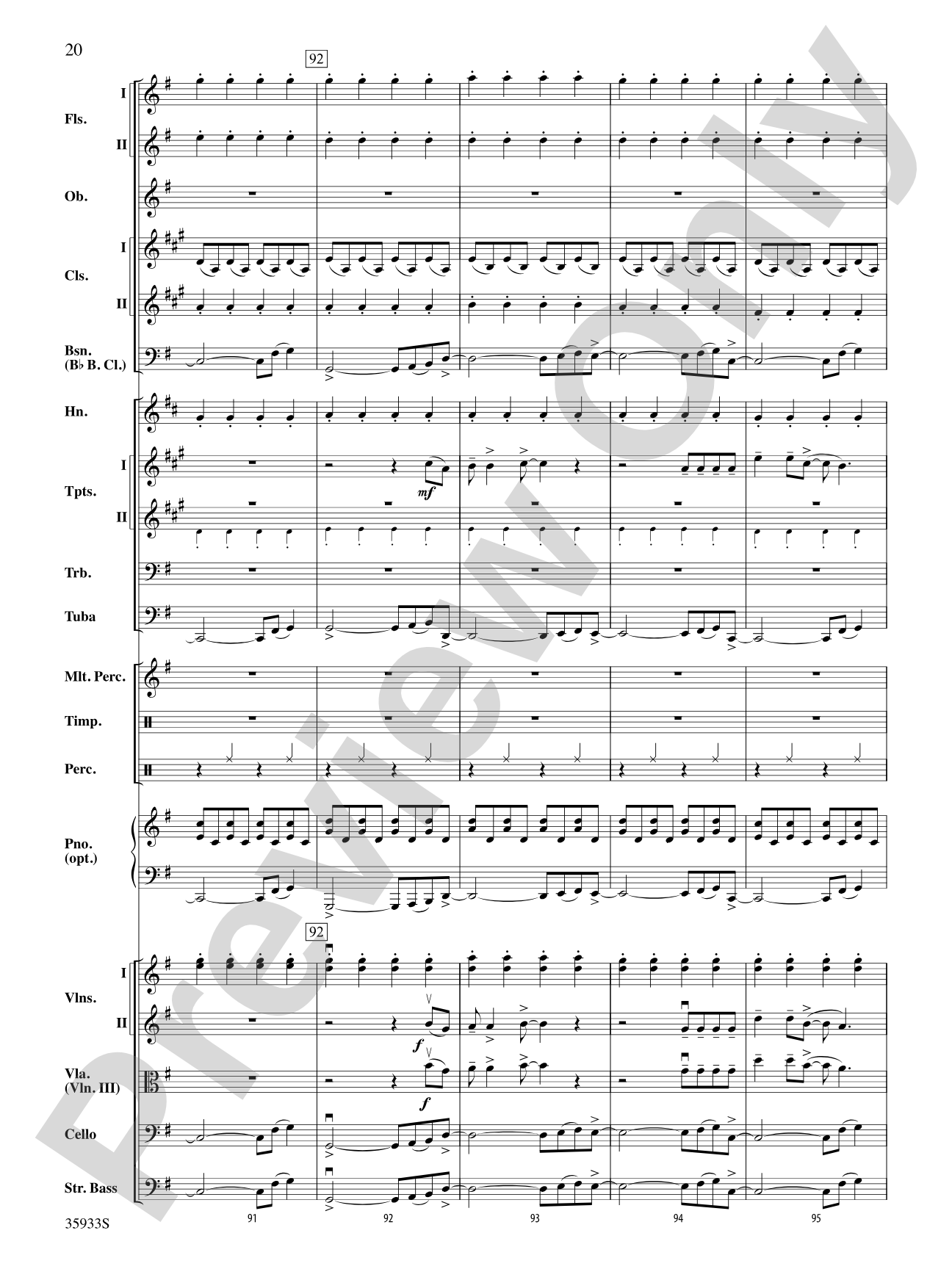 Prime Time Tuesday: Full Orchestra Conductor Score & Parts
