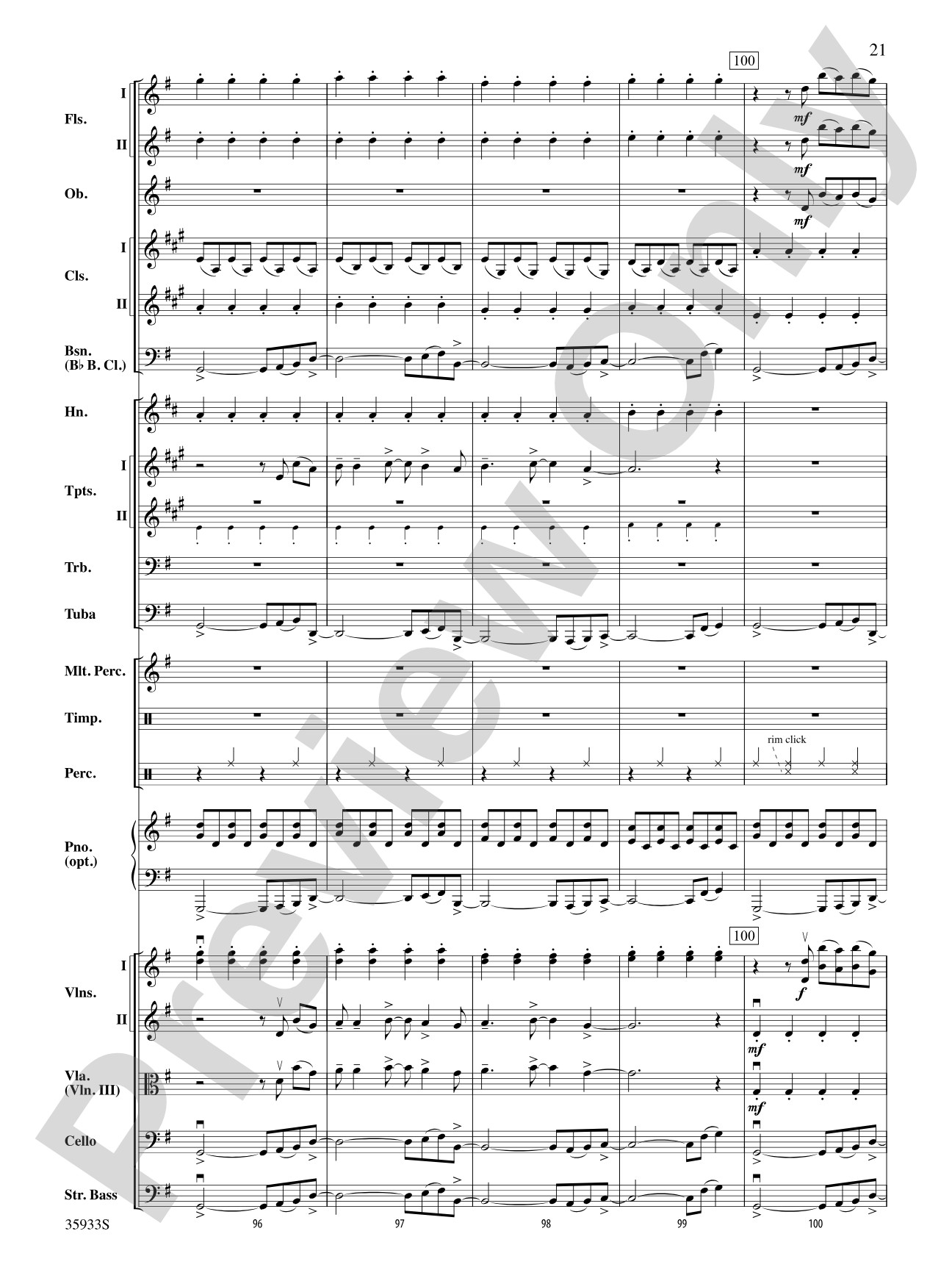 Prime Time Tuesday: Full Orchestra Conductor Score & Parts