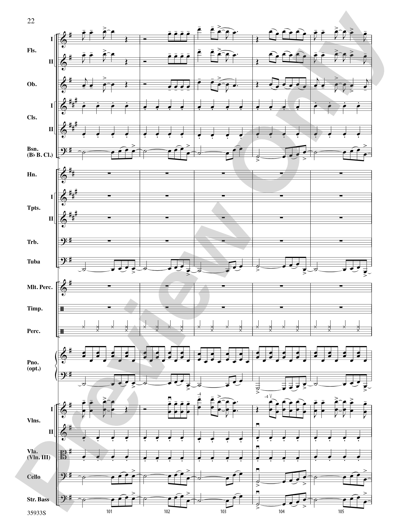 Prime Time Tuesday: Full Orchestra Conductor Score & Parts