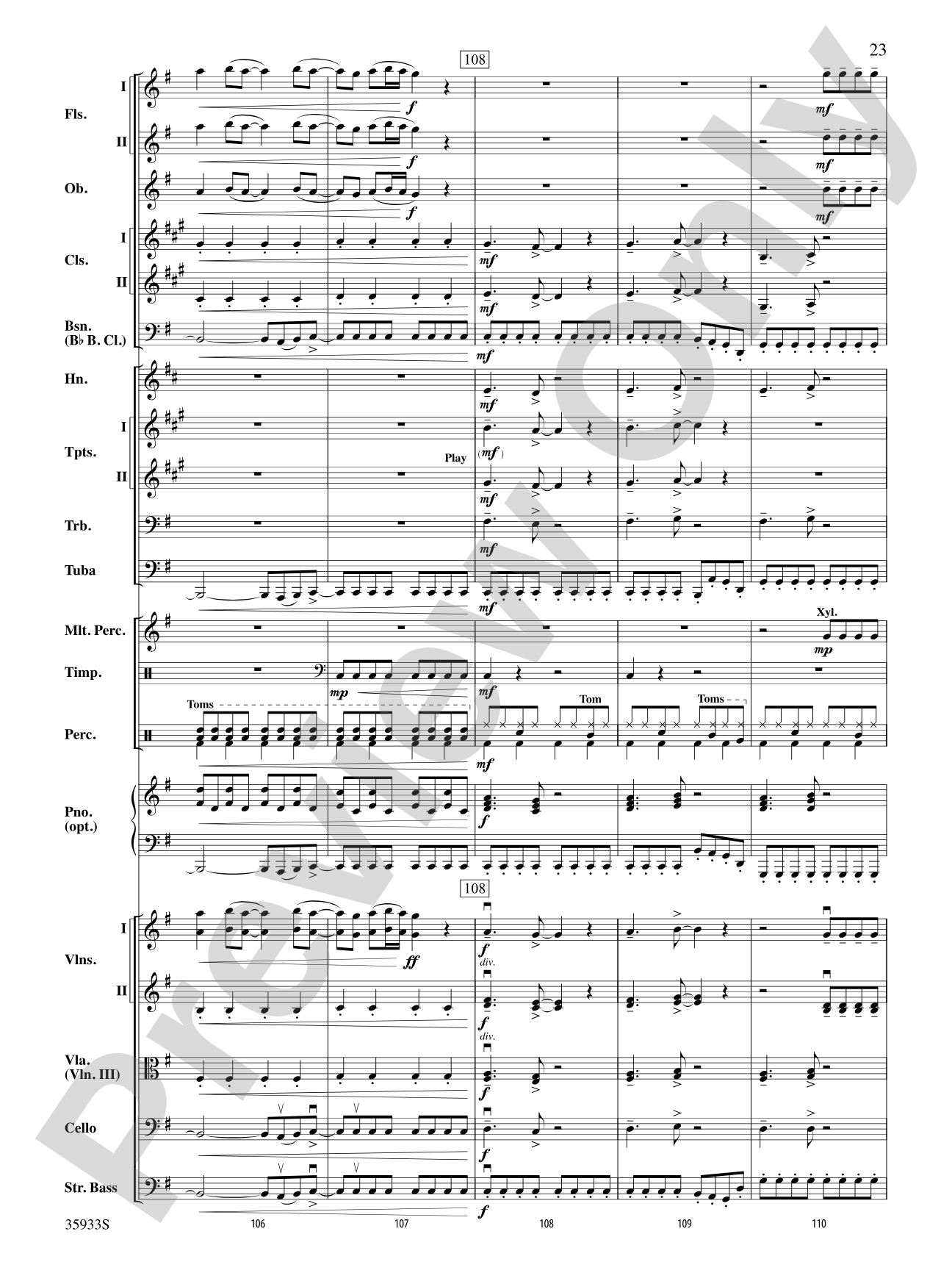 Prime Time Tuesday: Full Orchestra Conductor Score & Parts