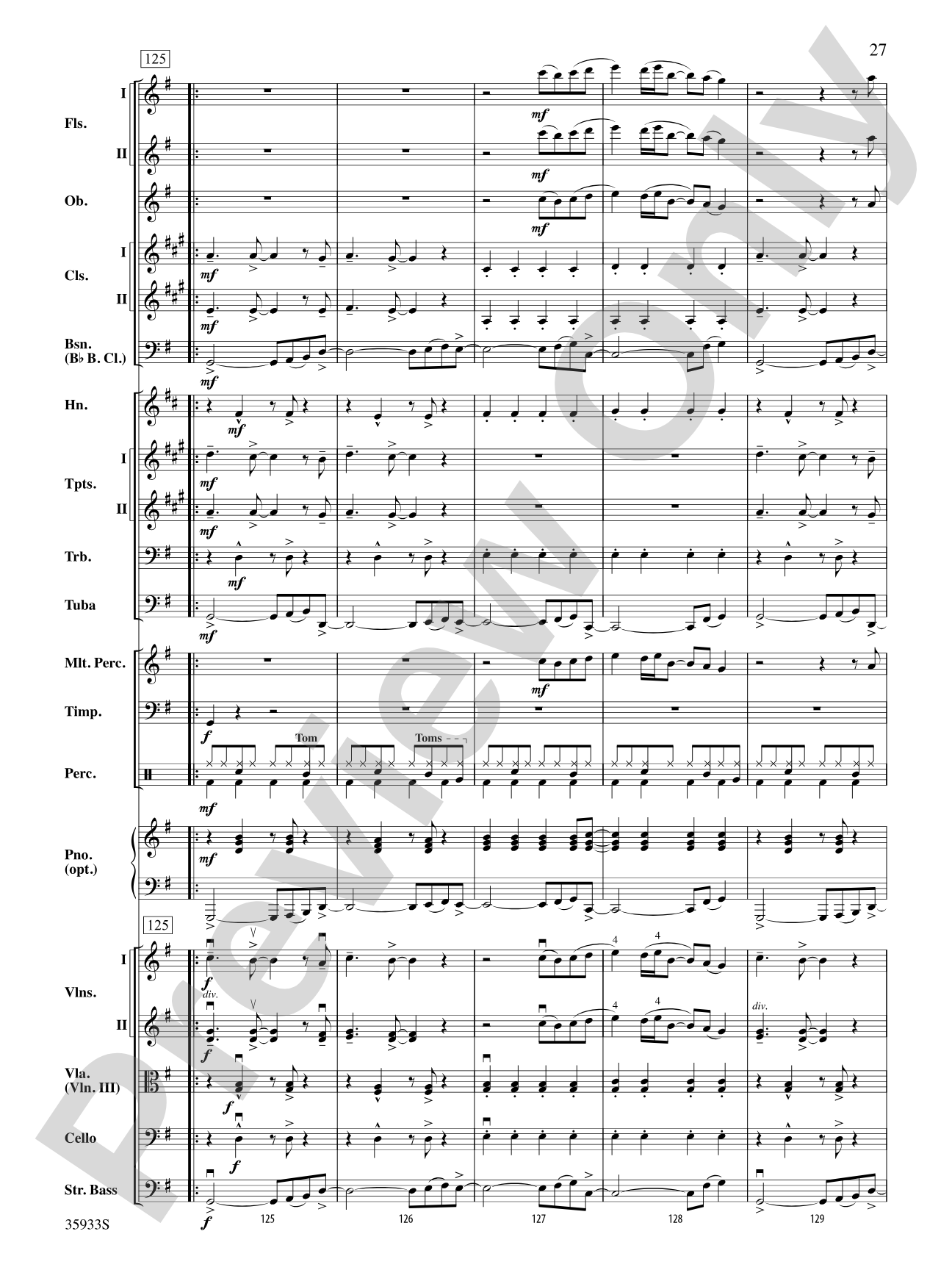 Prime Time Tuesday: Full Orchestra Conductor Score & Parts