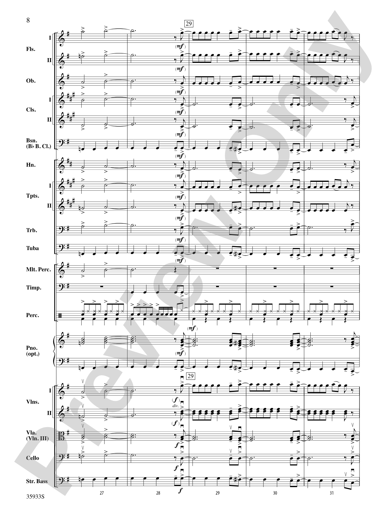 Prime Time Tuesday: Full Orchestra Conductor Score & Parts