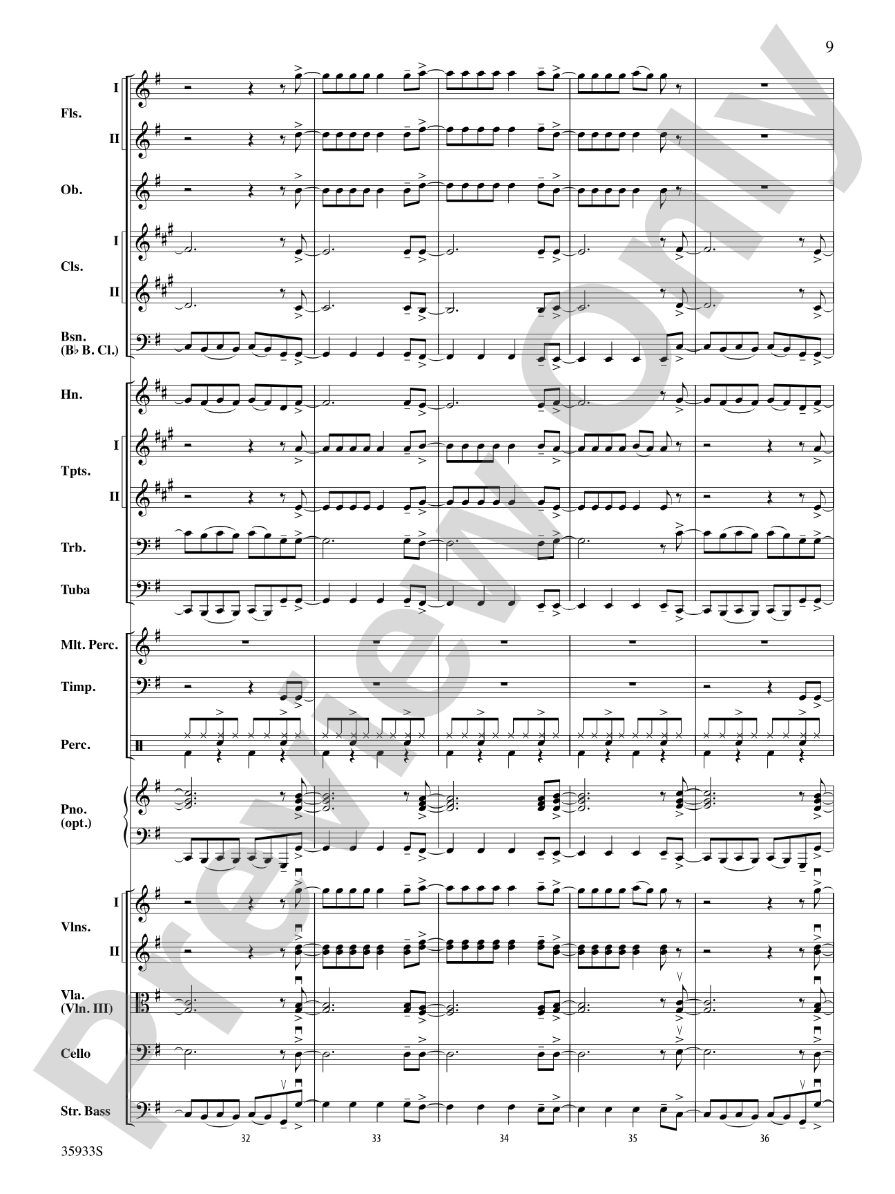 Prime Time Tuesday: Full Orchestra Conductor Score & Parts