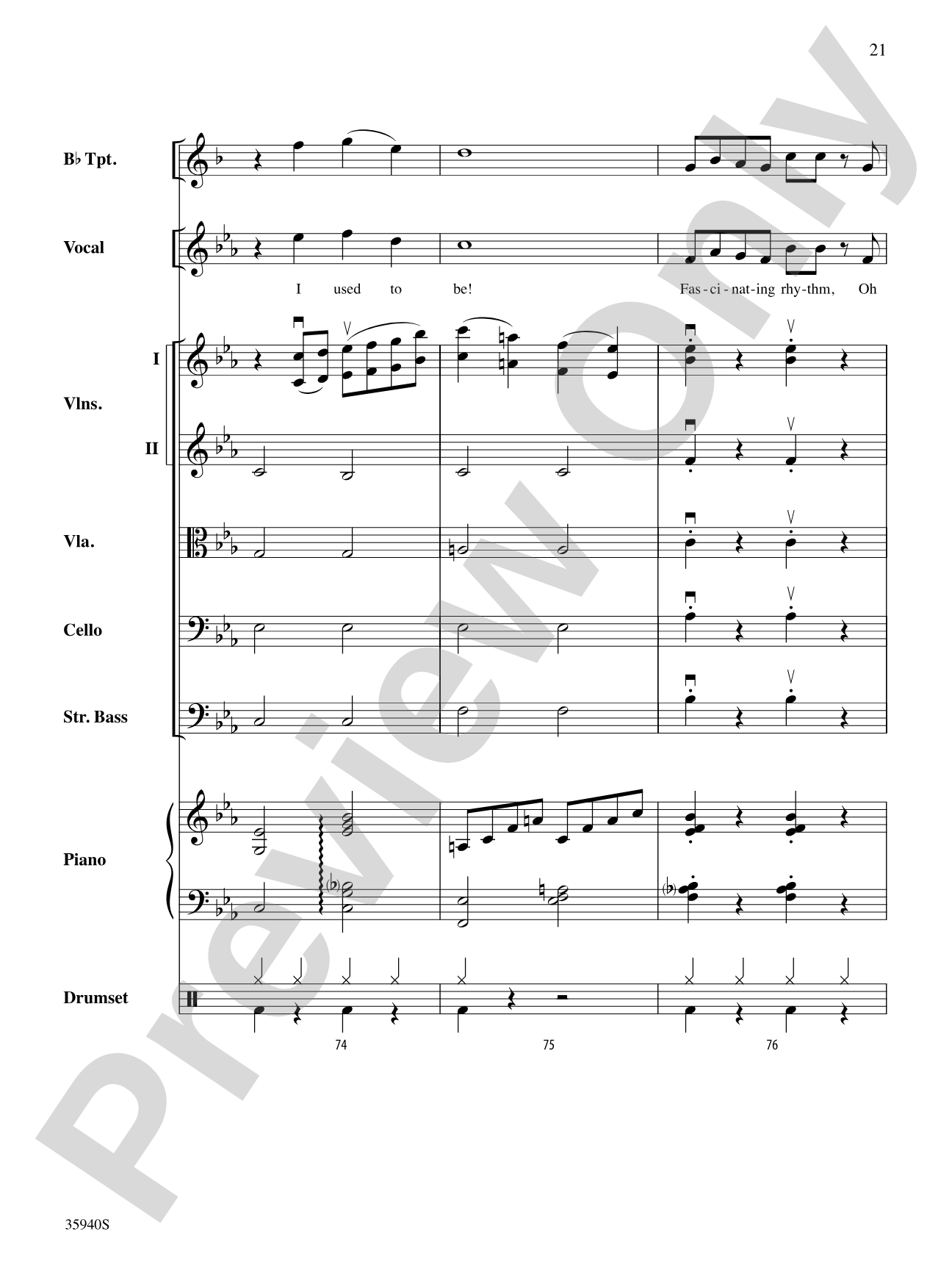 That Gershwin Rhythm: String Orchestra Conductor Score & Parts