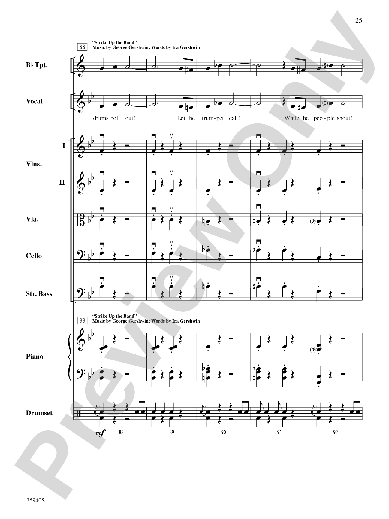That Gershwin Rhythm: String Orchestra Conductor Score & Parts